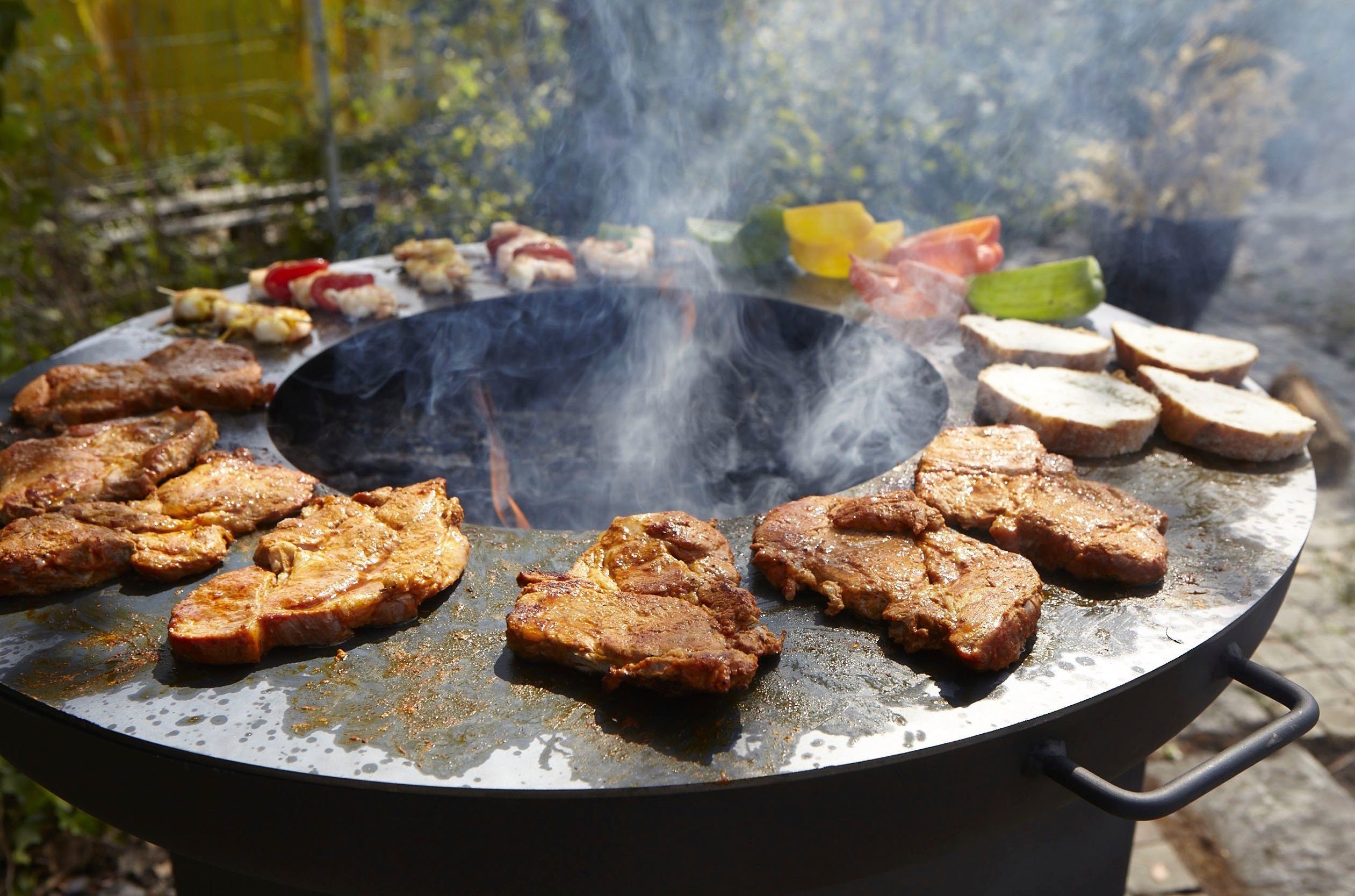 Buschbeck Holzkohlegrill Sioux, ØxH: 80x88cm, eine wandelbare Feuerstelle, aus robustem Material