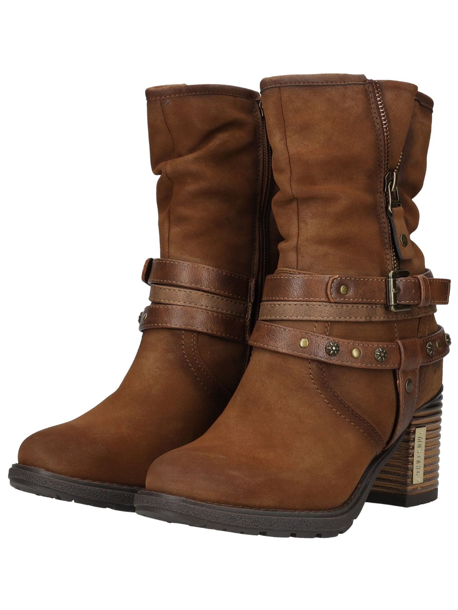 Mustang Shoes Mustang Shoes Stiefelette Lederimitat High-Heel-Stiefelette – Bild 4 von 5