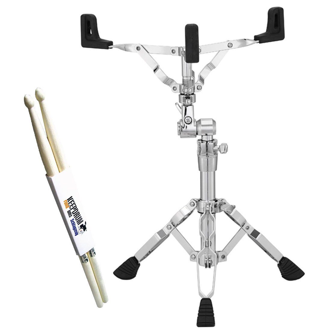 Schlagzeug Pearl S-930 Snareständer mit Schlagzeugstöcken