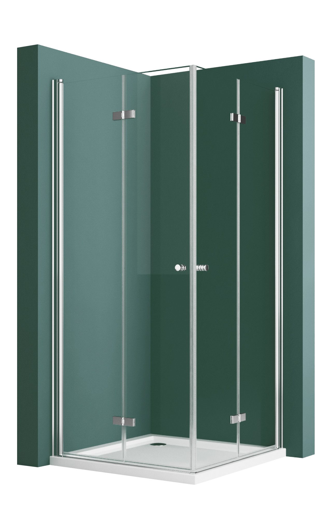 Hopibath Eckdusche 90x80 80x80 Falttür Duschkabine günstig online kaufen