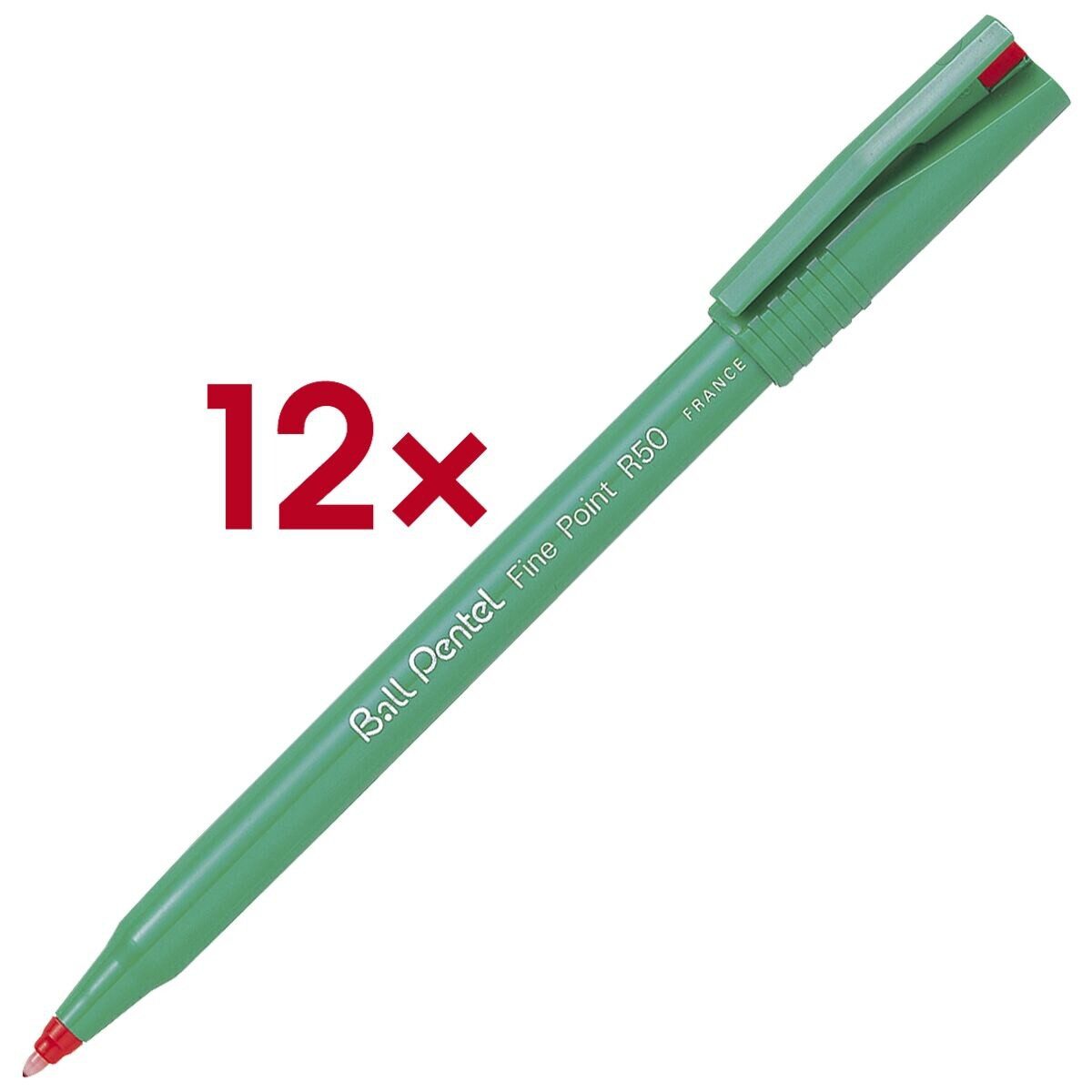PENTEL Tintenroller Fine Point R50, Strichstärke 0,4 mm (S), schnell trocknend