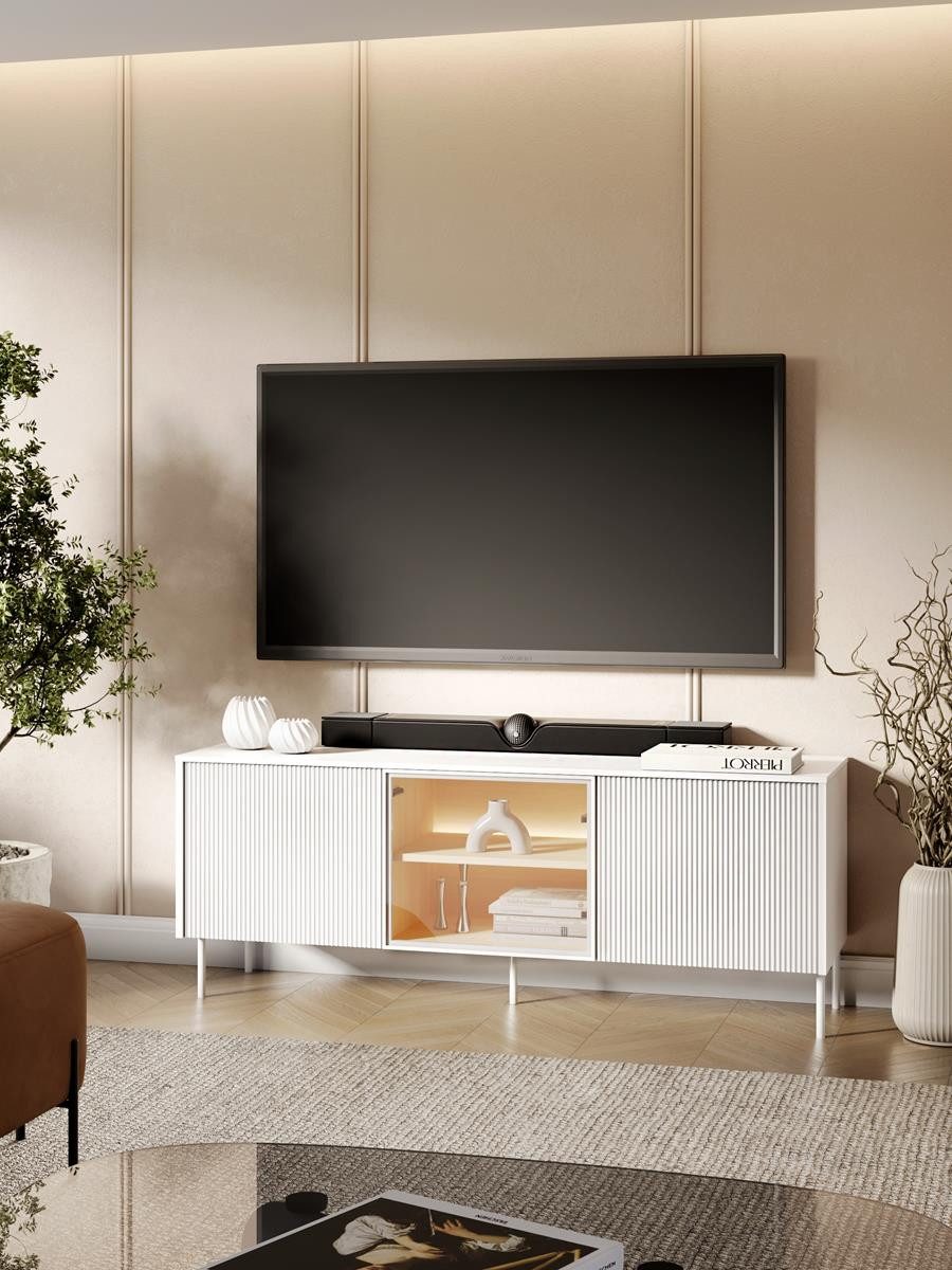 TV-Schrank 147cm breit, Elegant design, Lowboard modern