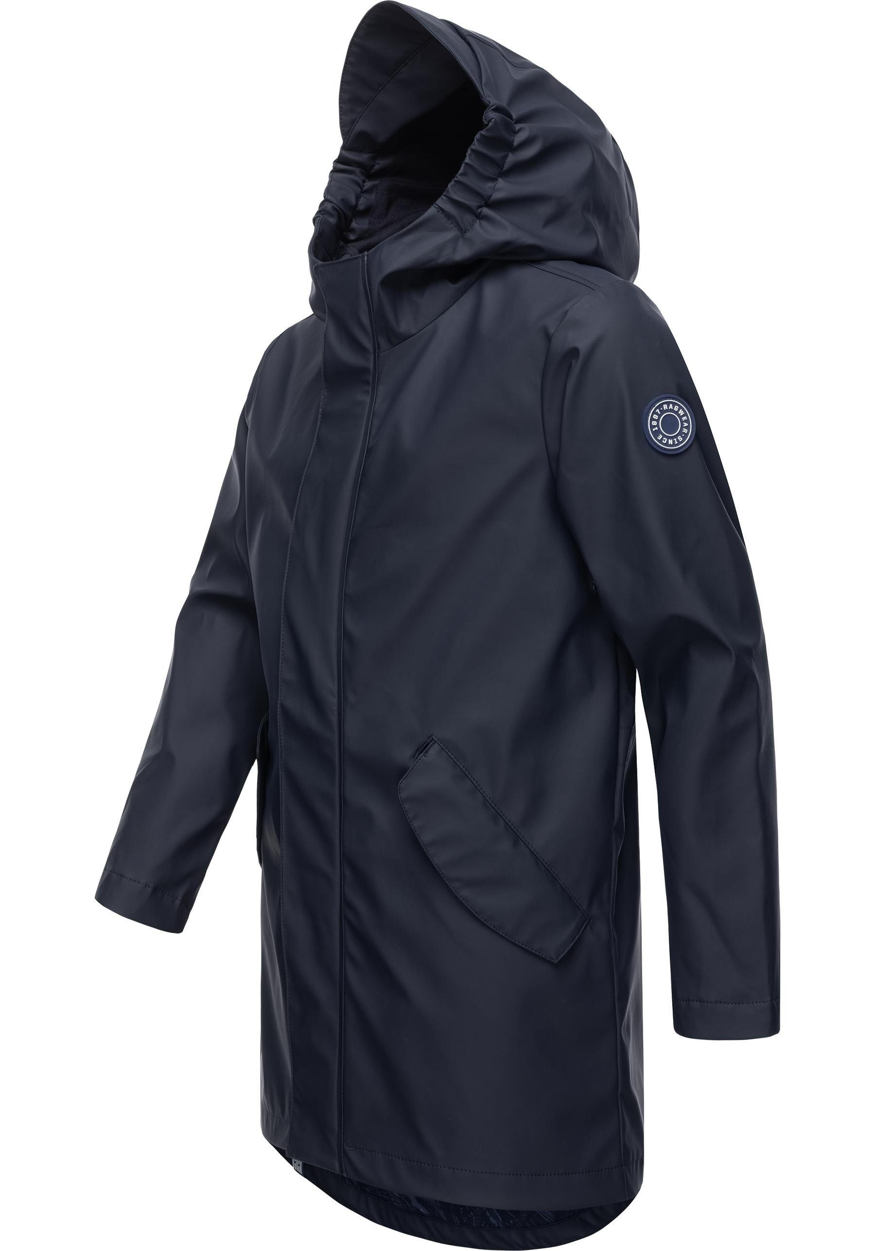 die für Ragwear Bivoyek Regenmantel stylische Jungen navy Übergangszeit Regenjacke