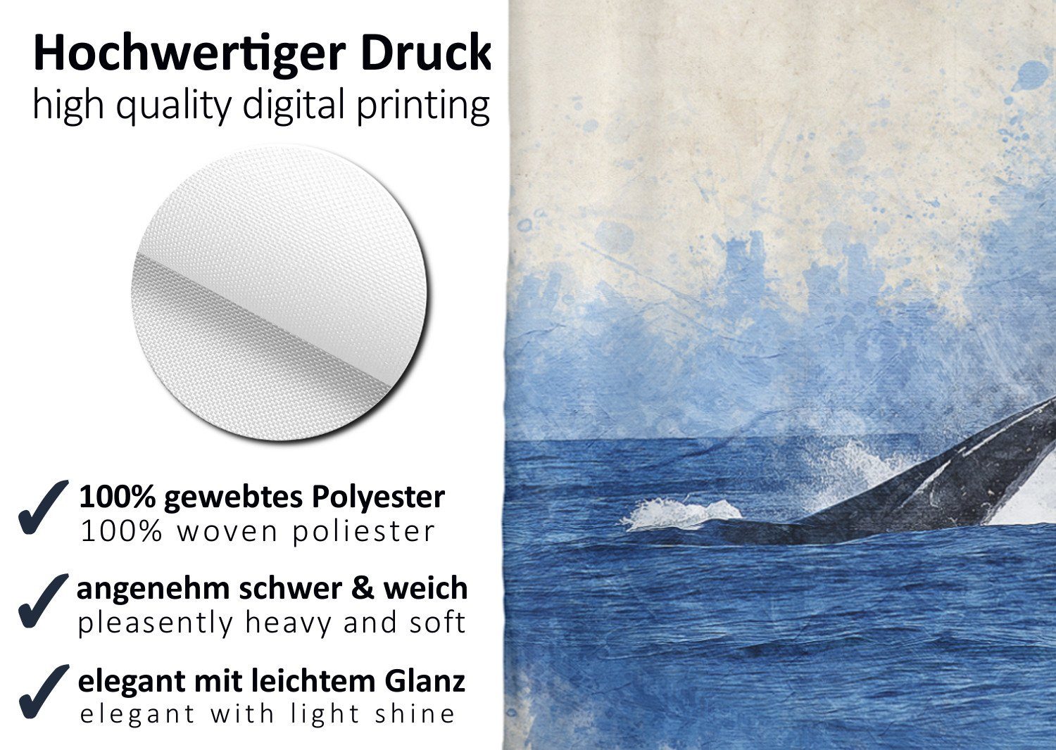 Arteneur Duschvorhang Breite 200 cm, Anti-Schimmel Beschichtet, Beschwerter günstig online kaufen