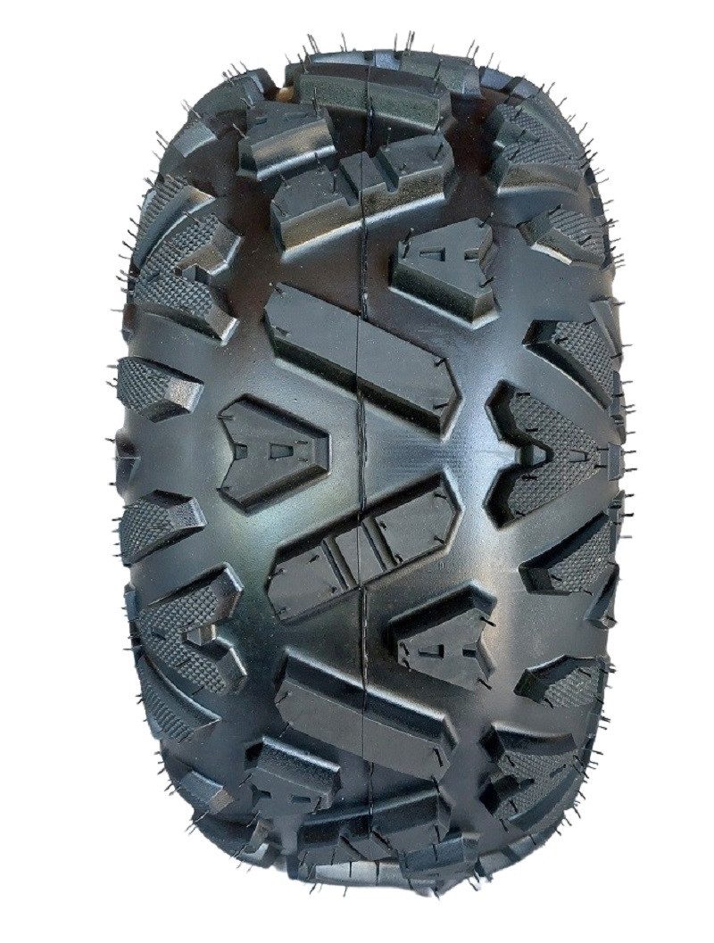 FunSport-Factory Kinderfahrzeug-Räder Komplettrad Quadreifen Reifen 18x9,5-8 3-Loch Felge Schwarz hinten, A-Shape-Profil, hoher Grip, für Quads, robust & langlebig