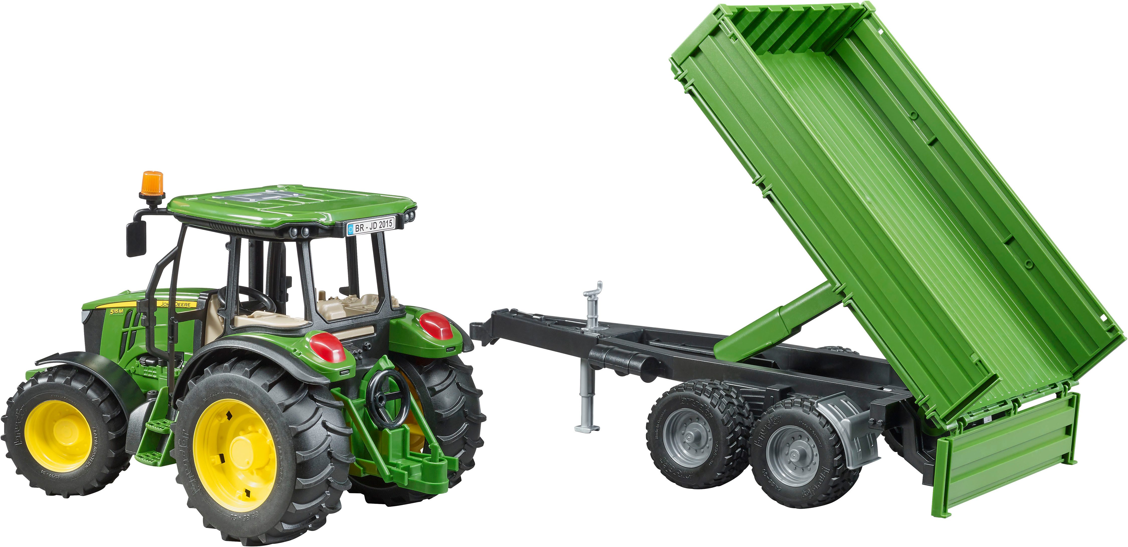 Bruder® Spielzeug-Traktor John Deere 5115M mit Bordwandanhänger 45 cm (0210 günstig online kaufen