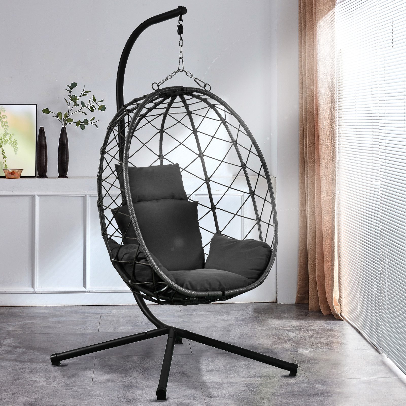 RAMROXX Hängesessel NEW XXL Gestell Schwarz günstig online kaufen