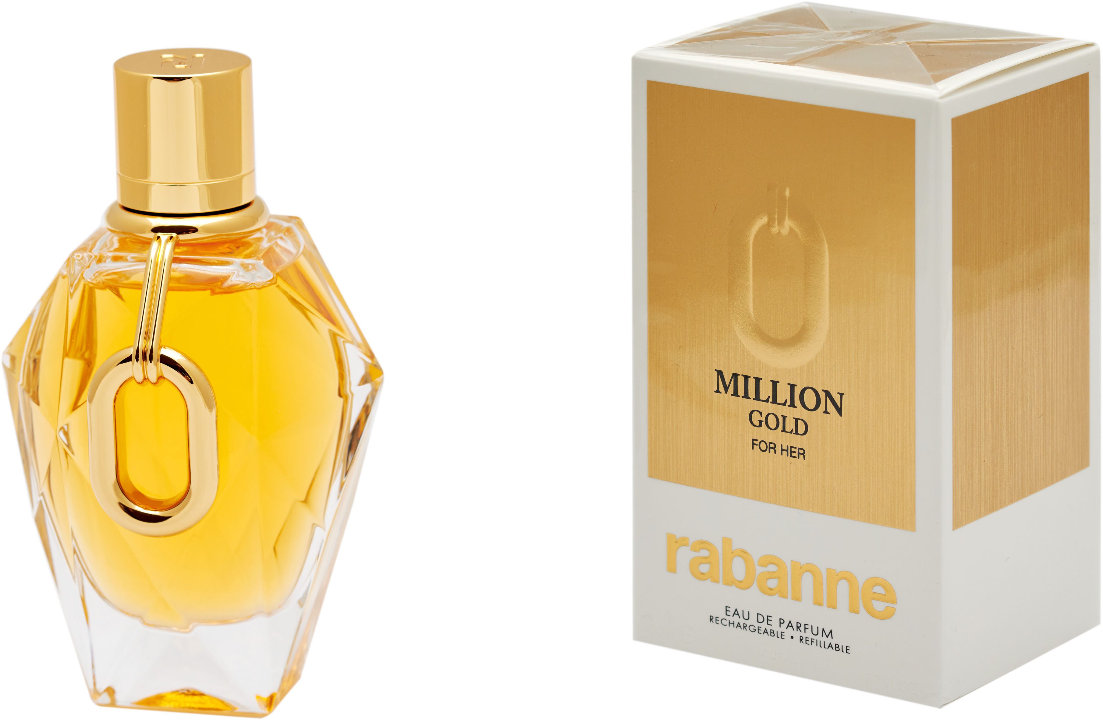 paco rabanne Eau de Parfum Rabanne Million Gold Intense for Her, mit blumigen und mineralischen Noten
