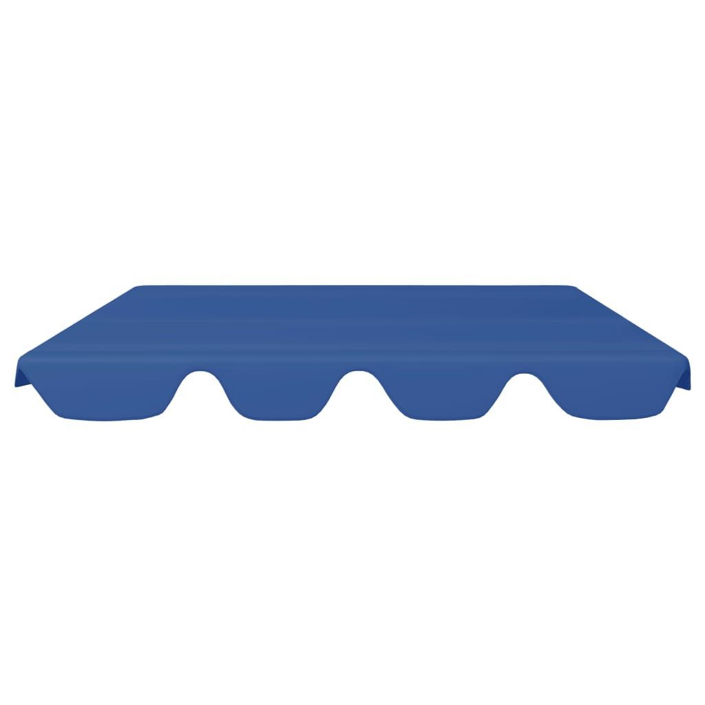 vidaXL Hollywoodschaukel 188168 x 145110 cm Ersatzdach Stoff für Hollywoodschaukel Blau 188 16, Textilene