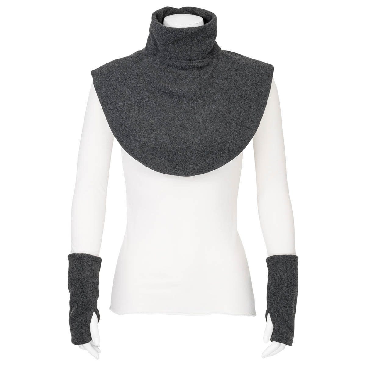 Hoppediz Babytrage Fleece Schalkragen und Stulpen