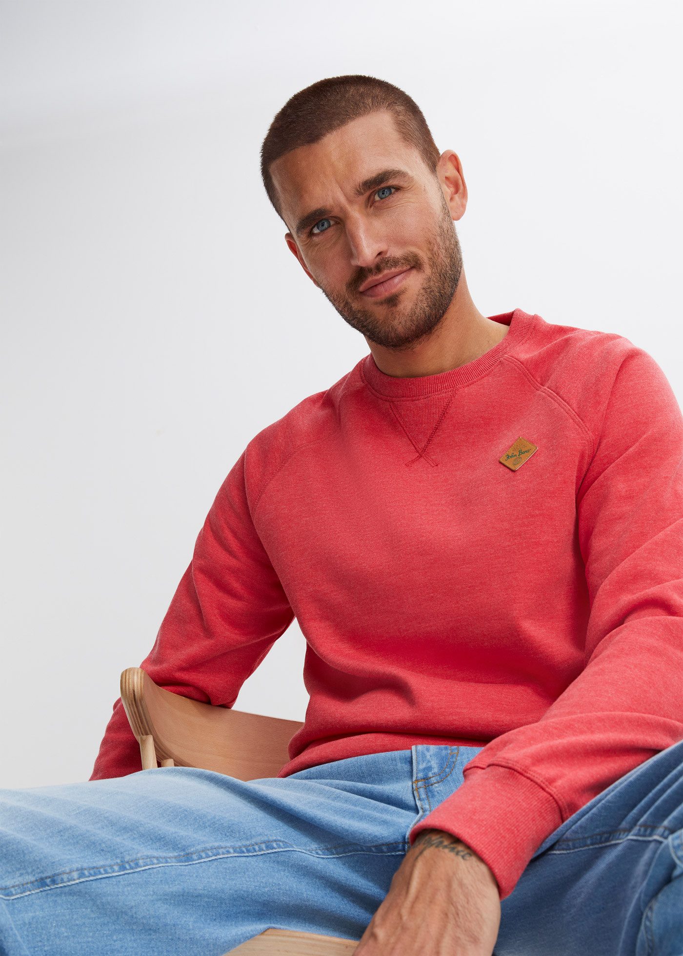 bonprix Sweatshirt (Packung, 2-tlg) Regular Fit, unifarben, aus Baumwolle und Polyester