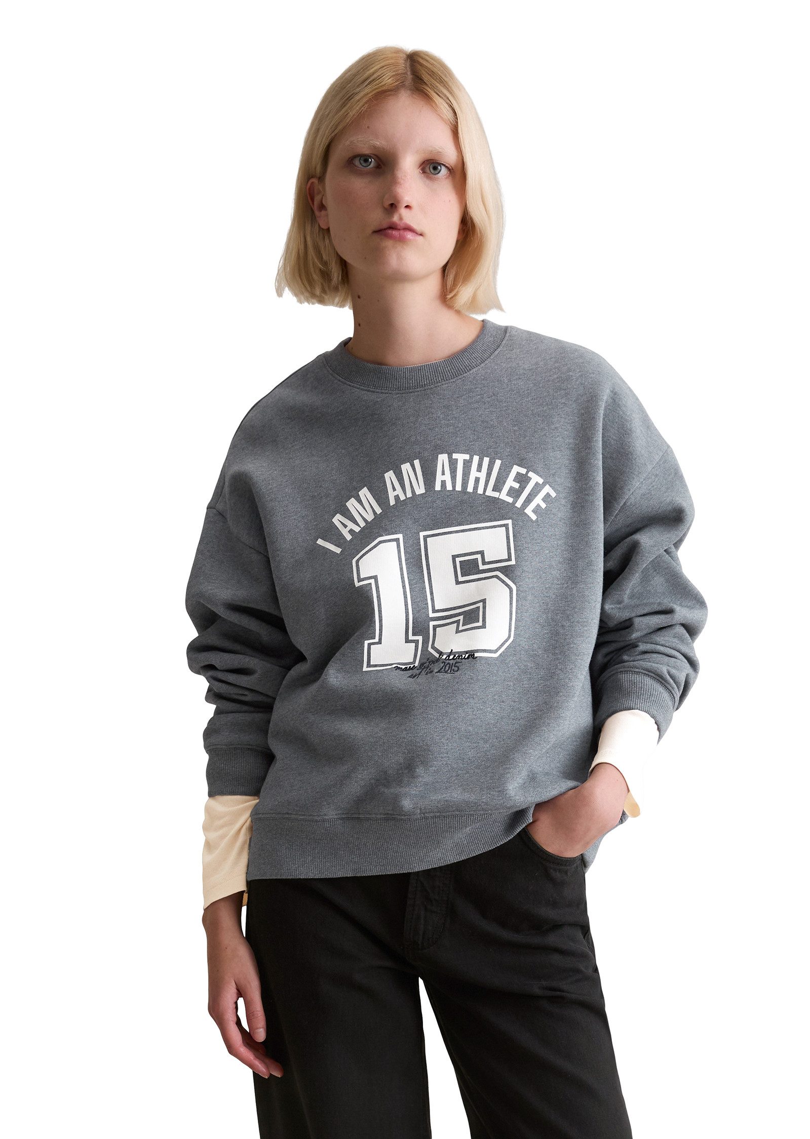 Marc O'Polo DENIM Sweatshirt mit kuschelig gerauter Innenseite