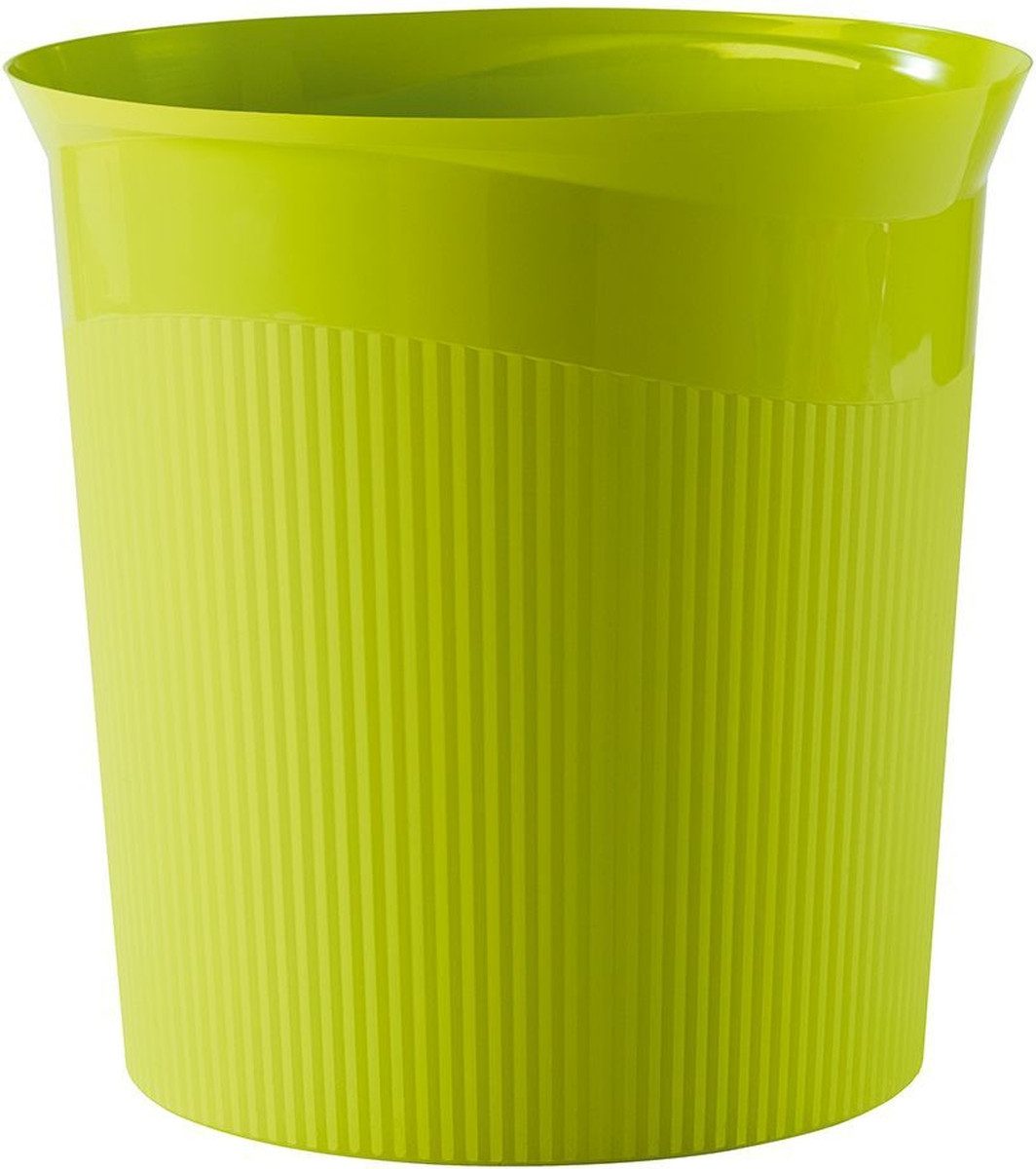 HAN-Bürogeräte Papierkorb Papierkorb Re-Loop 13 Liter 100% Recyclingmaterial rund lemon Packung