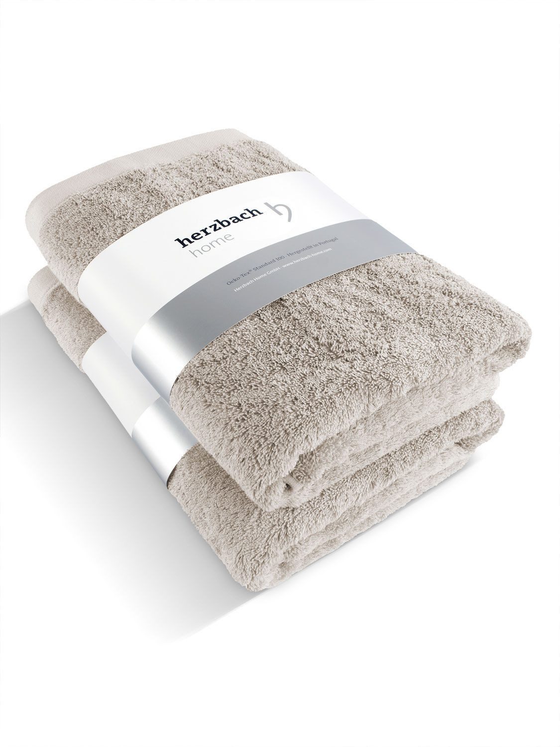 Herzbach Home Duschtücher Pura, (2-St), im günstig online kaufen