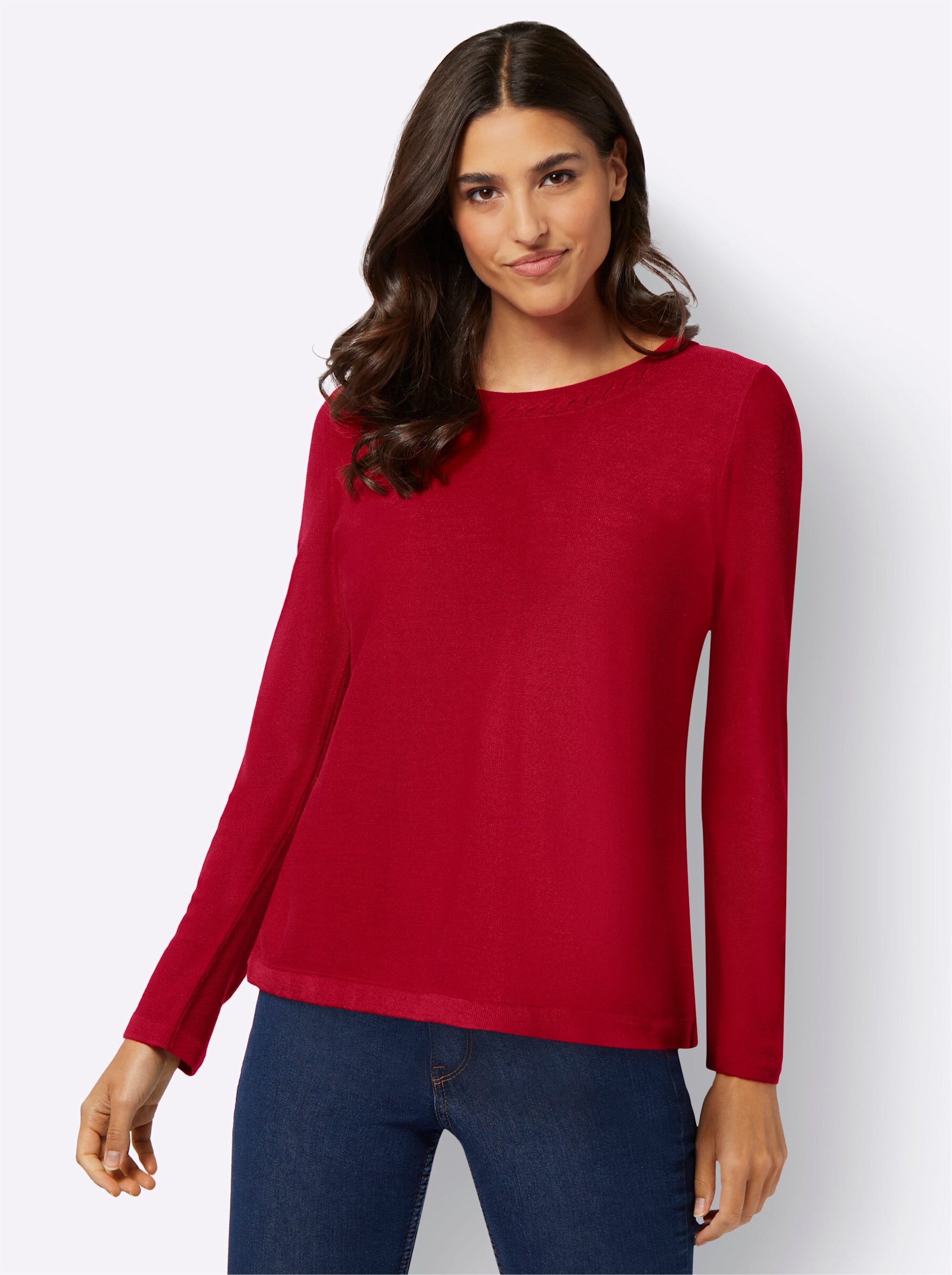 Strickpullover Langarm-Pullover