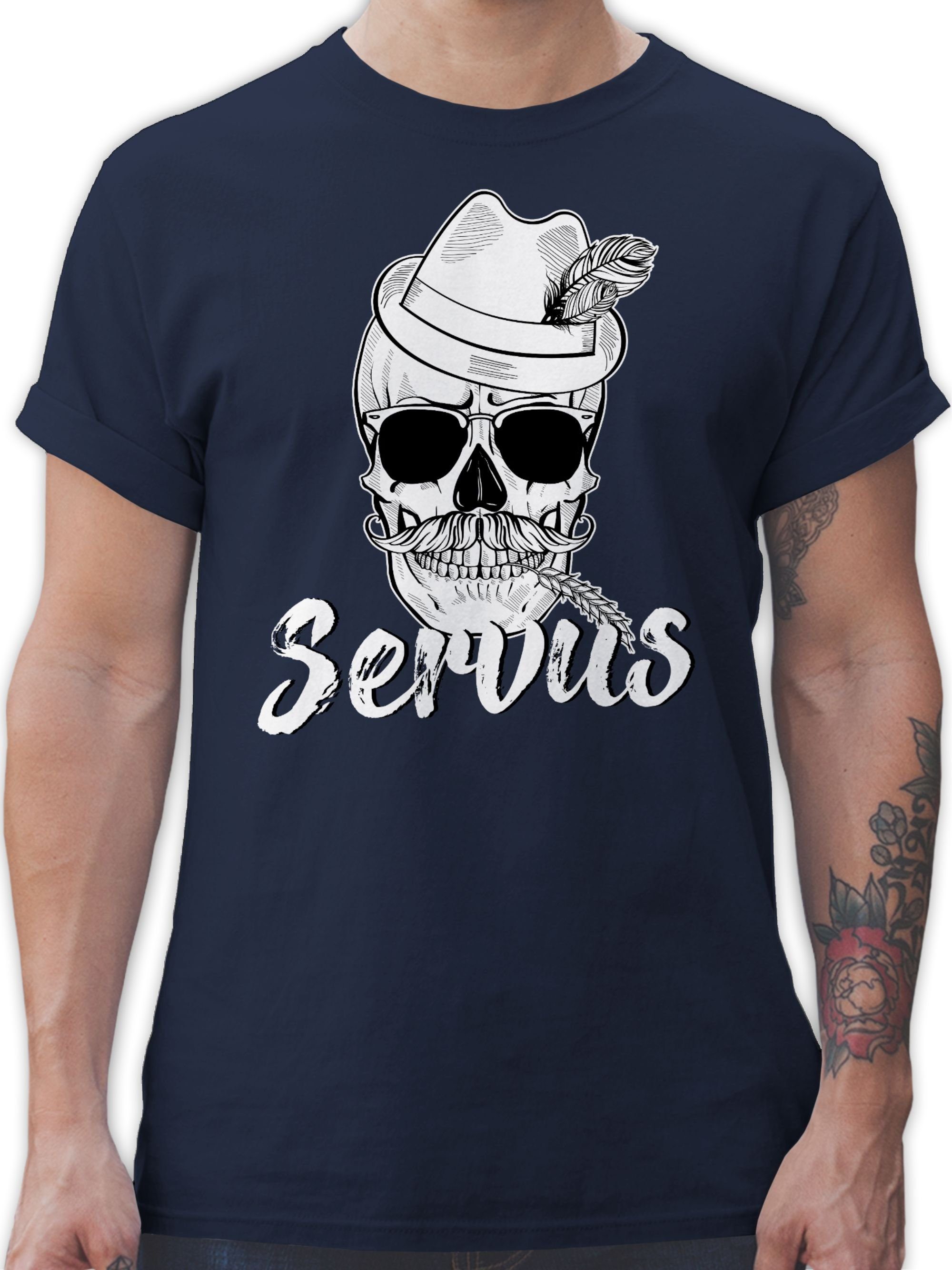 T-Shirt Bayern Totenkopf Servus