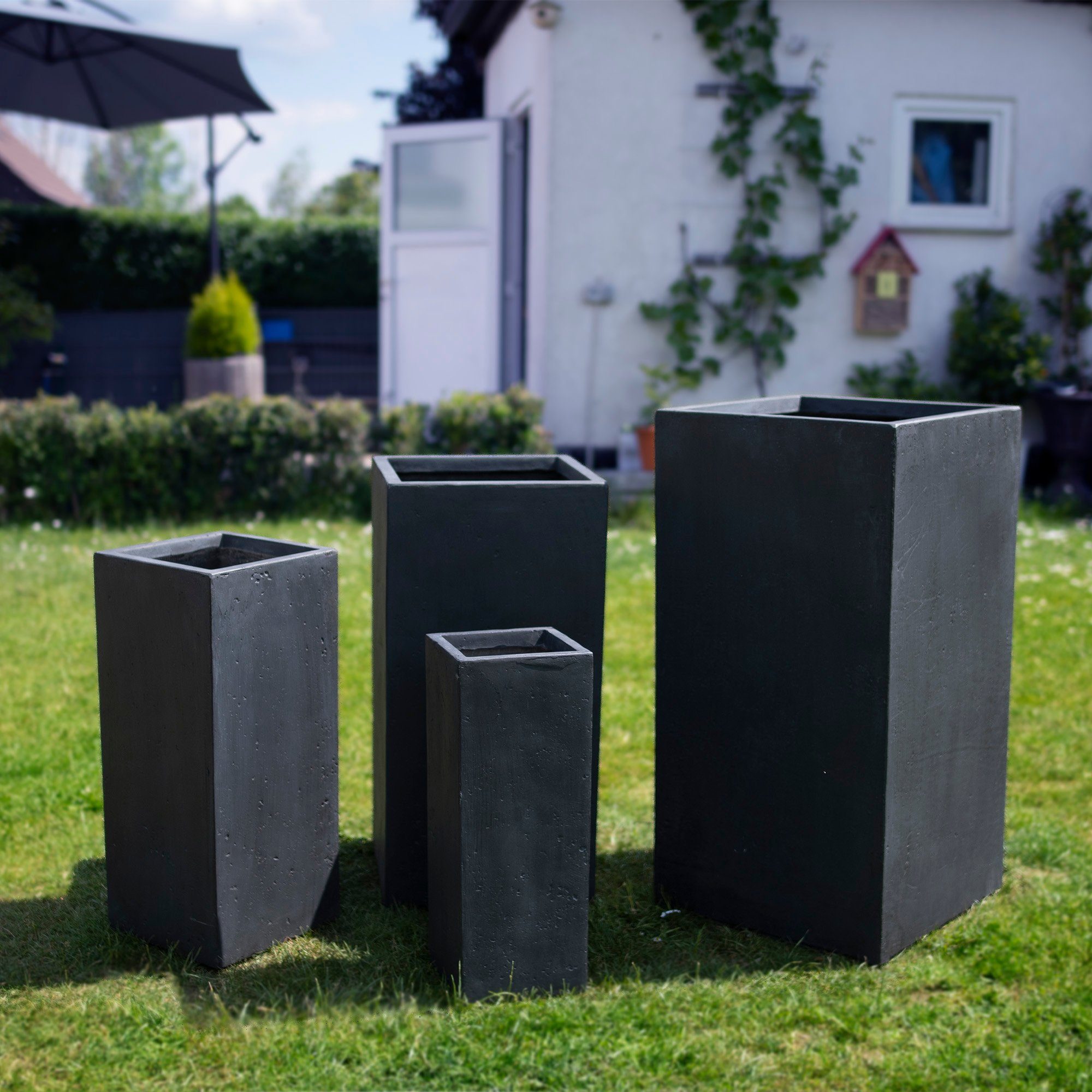 Köhko Pflanzkübel KÖHKO® Blumenkübel aus Fiberglas Pflanzkübel Säuletopf