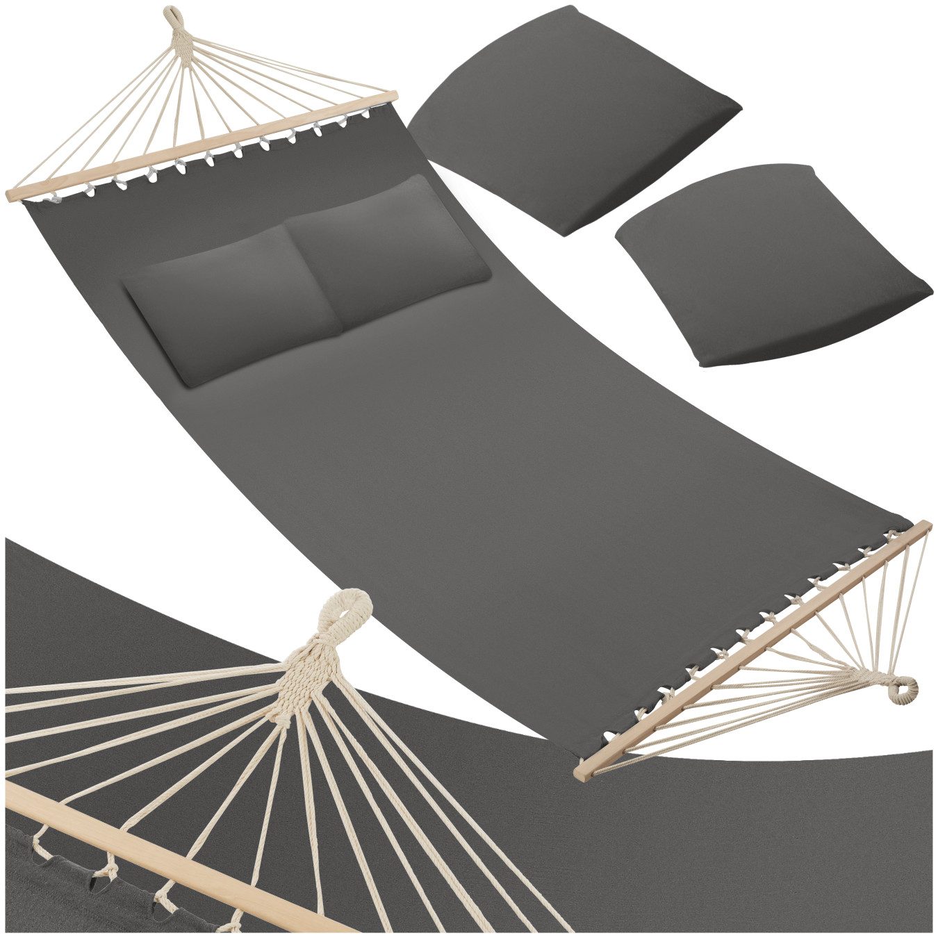 tectake Hängematte Hammock Eden, mit Spreitzstäben, günstig online kaufen