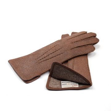 Hand Gewand by Weikert Lederhandschuhe ERNA - Peccary Lederhandschuhe mit Alpaka gefüttert