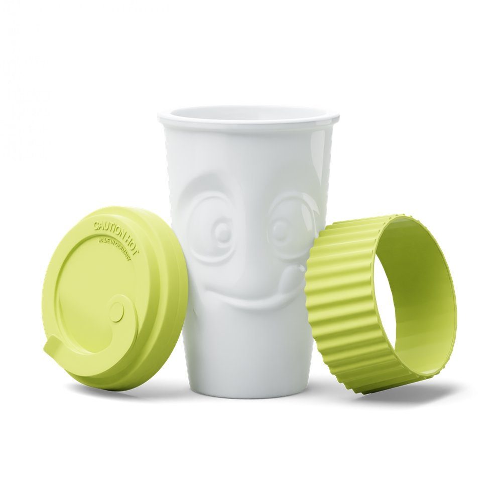 FIFTYEIGHT PRODUCTS Coffee-to-go-Becher To Go Becher Lecker Limette, 100% Made in Germany