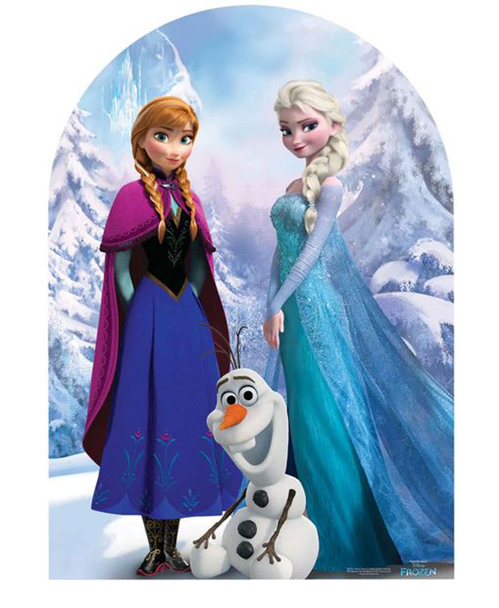 Dekofigur Disney Pappaufsteller Frozen Stand In günstig online kaufen