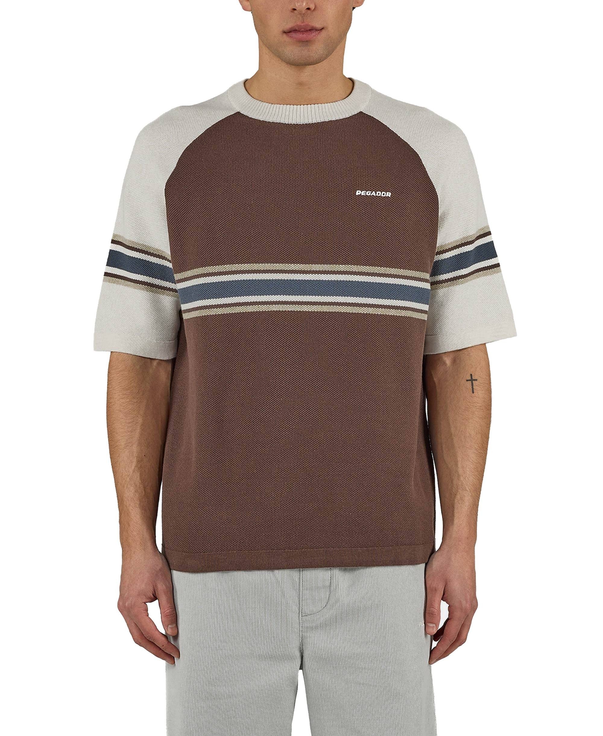 PEGADOR Kurzarmpullover T-Shirt Pegador Eger Pique Knit Raglan