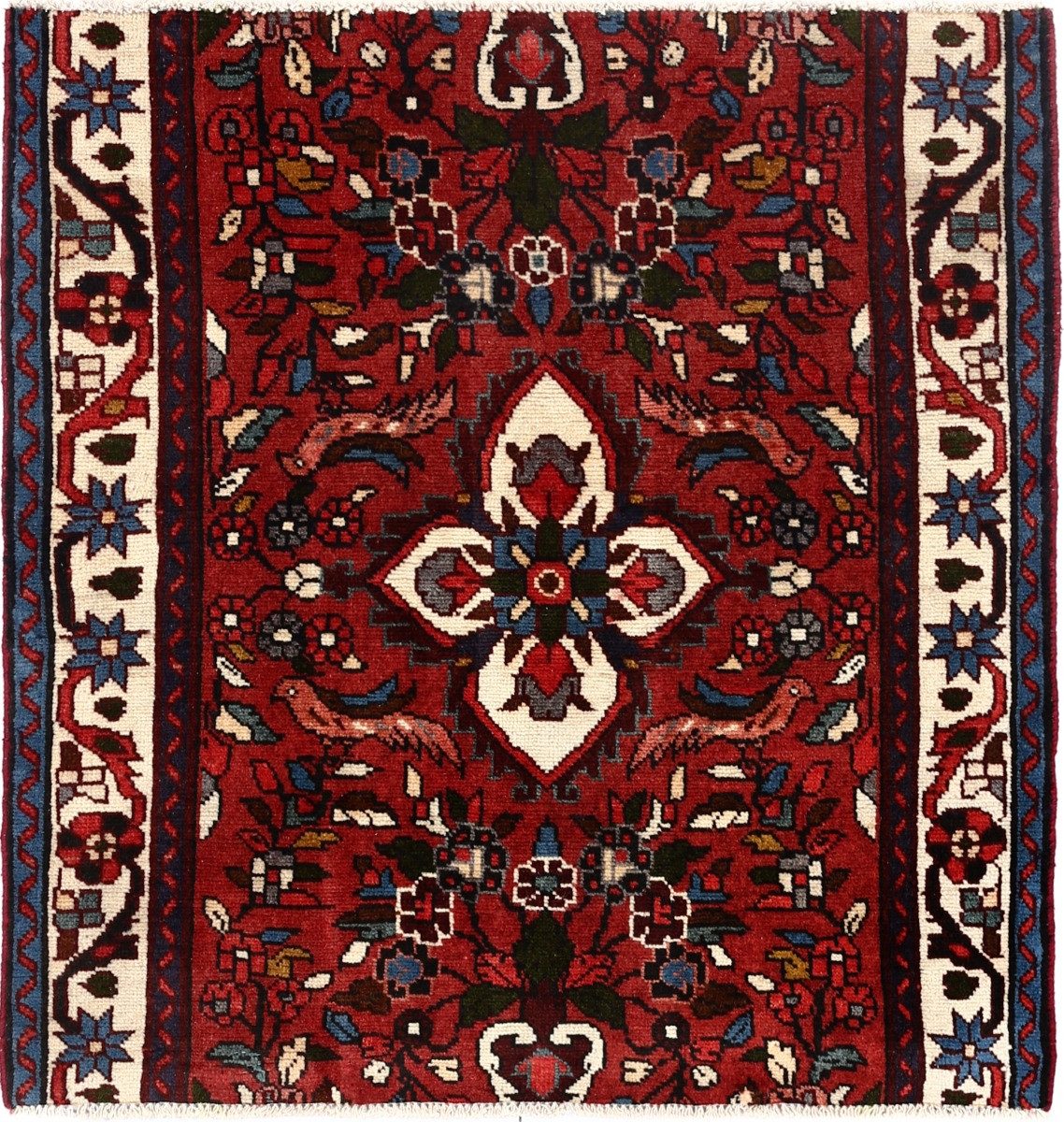 Carpet Avenue Teppich Hamadan (Teppichausschnitt) 103x98, Quadrat, Höhe: 9 mm