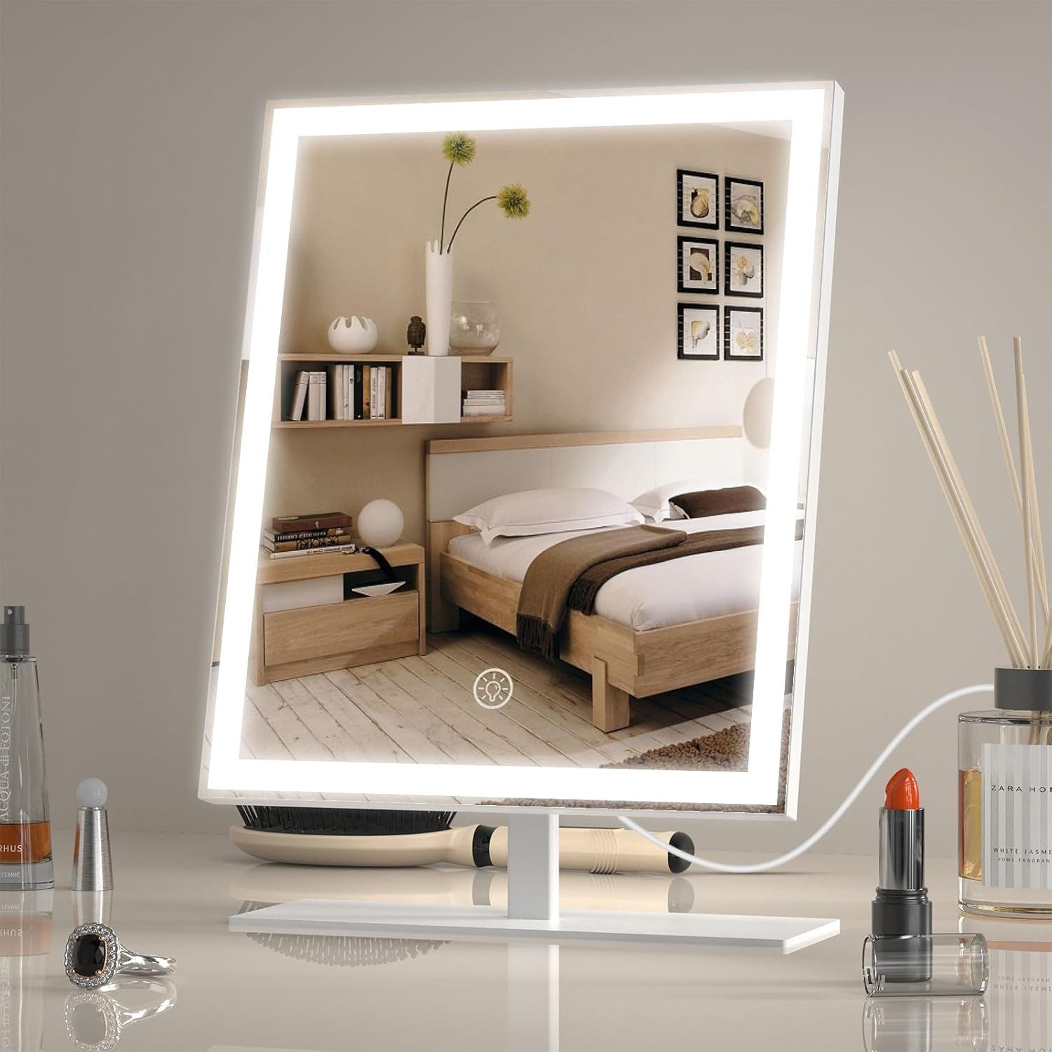 ANTENLICHT Schminkspiegel LED Hollywood Spiegel Schminkspiegel günstig online kaufen