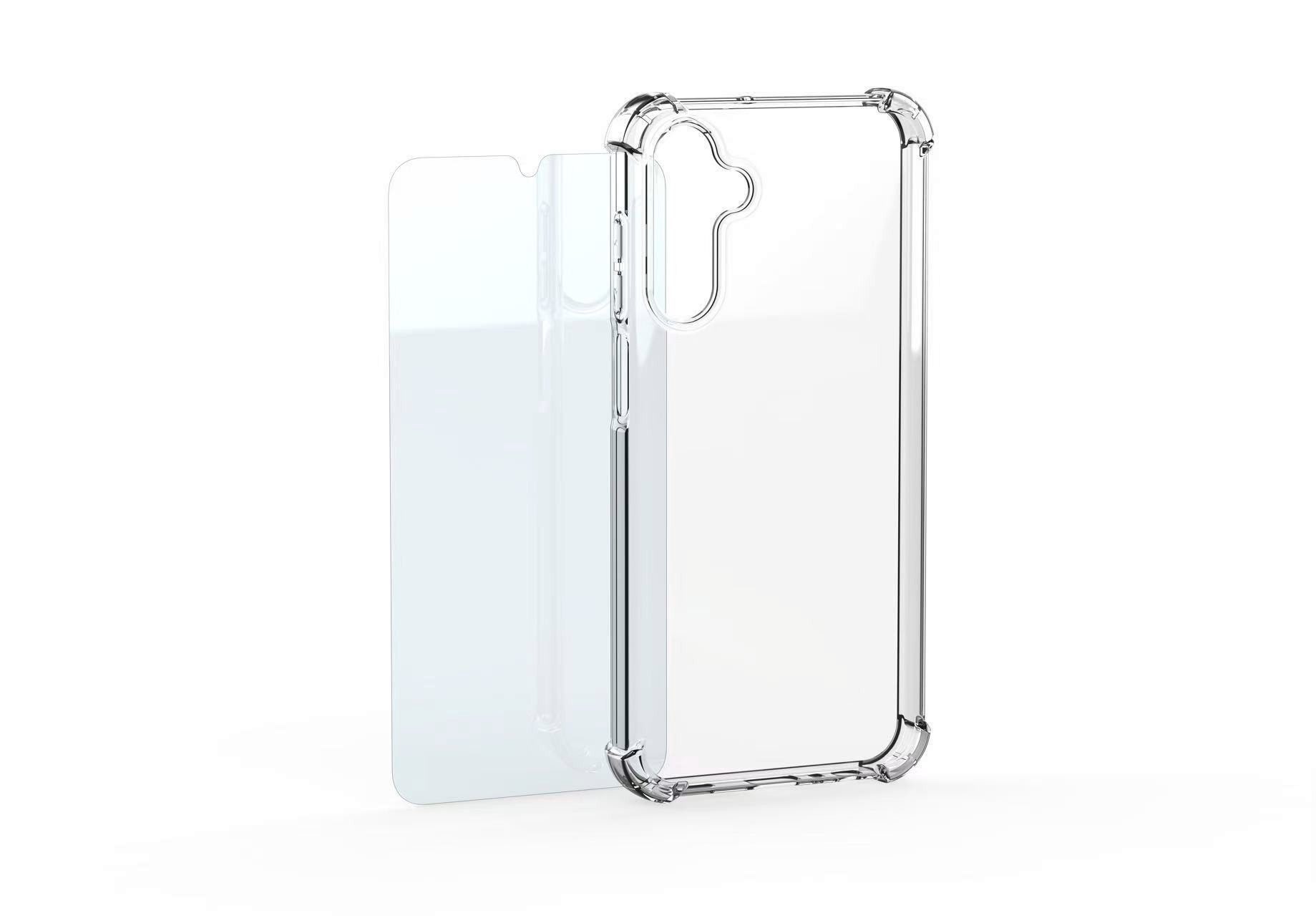 Samsung Handyhülle Designed for Samsung Mobeen Clear Cover + Glass für Samsung Galaxy S26, Backcover, Schutzhülle, Handyschutzhülle, Case, Schutzcase, stoßfest