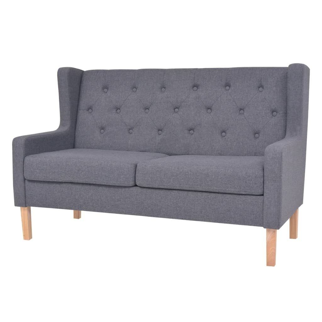 DOTMALL Sofa 2-Sitzer Doppelsofa im skandinavischen Design Grau