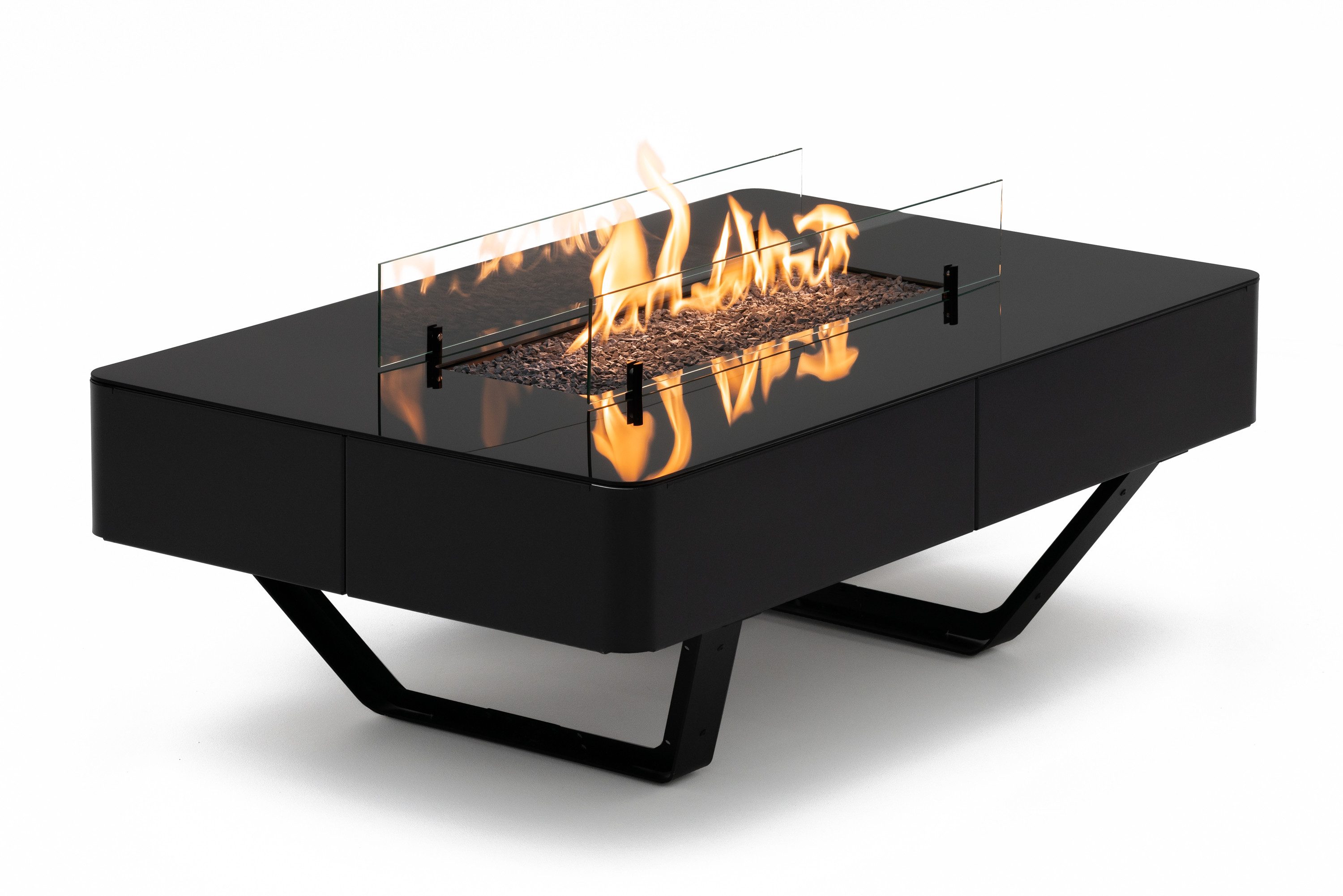 PLANIKA Echtfeuer-Dekokamin Planika Rio Table Gaskamin, Mit Heizleistung