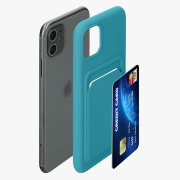 kwmobile Handyhülle Hülle für Apple iPhone 11, Handyhülle mit Fach für Karten - Handy Cover Case