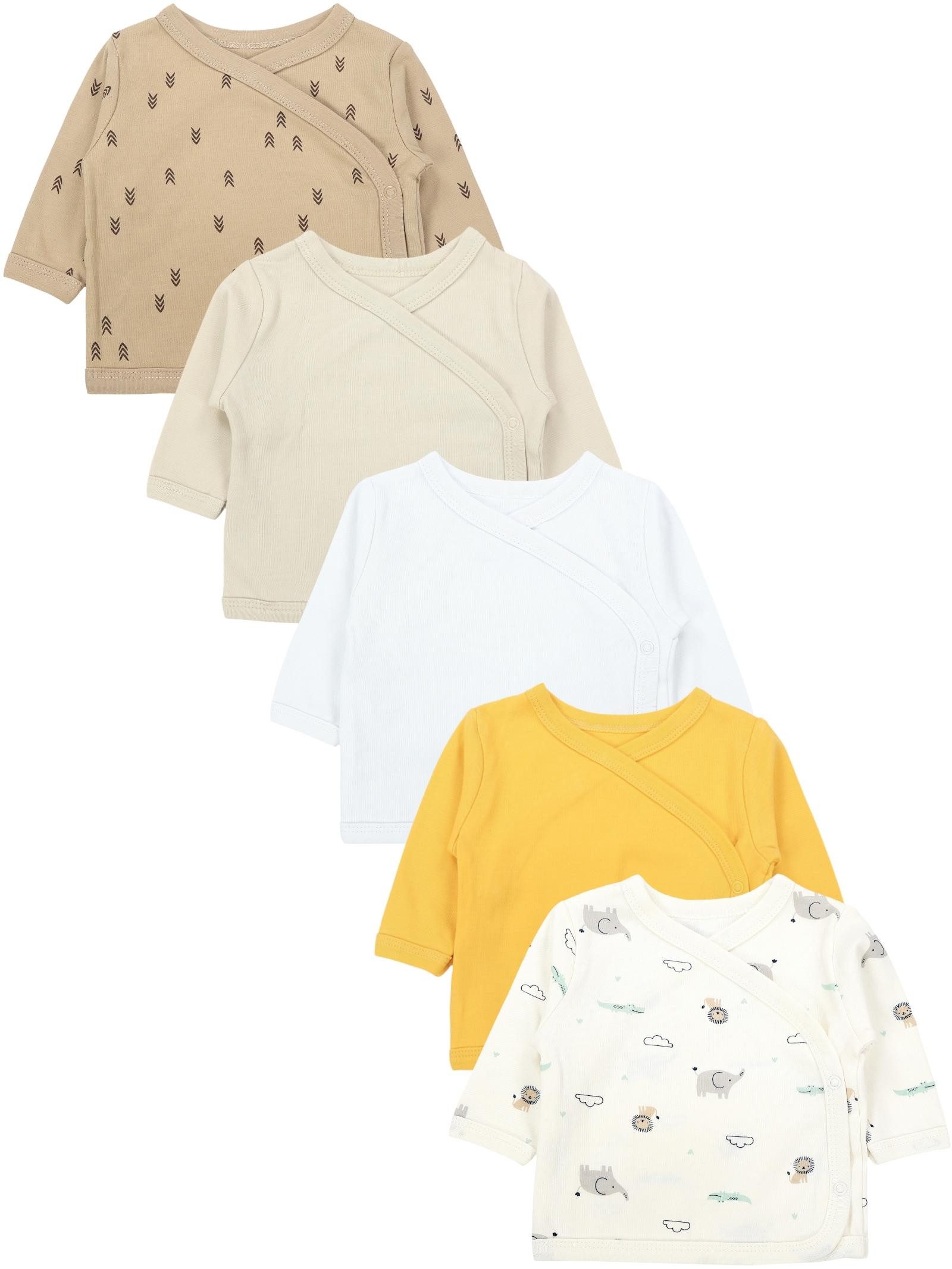 TupTam Wickelshirt TupTam Baby Jungen Langarm Wickelshirt Baumwolle 5er Set