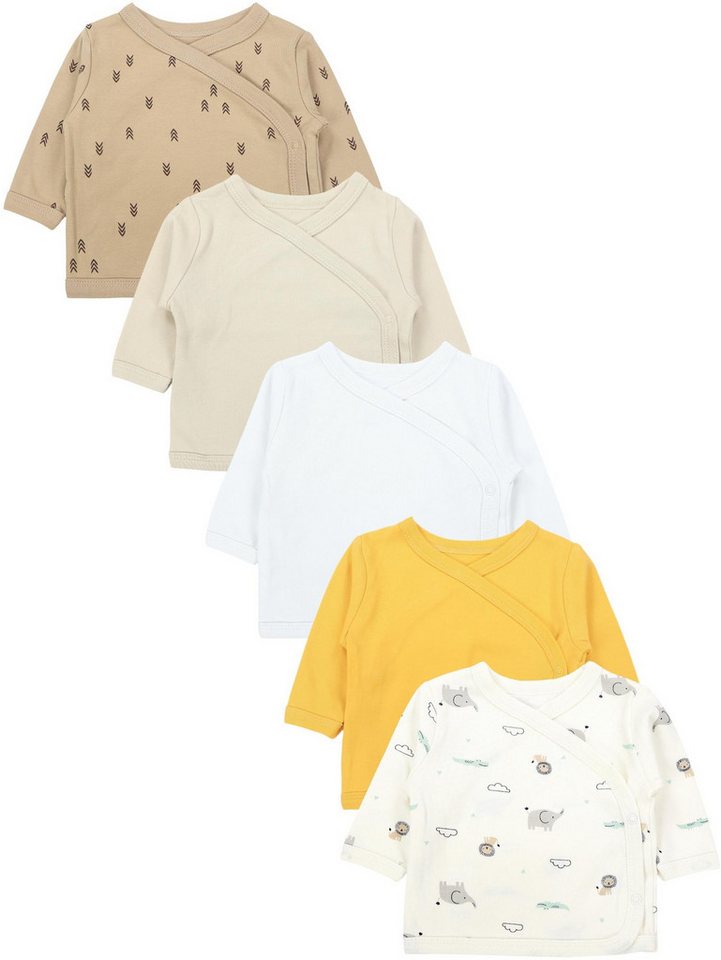 TupTam Wickelshirt TupTam Baby Jungen Langarm Wickelshirt Baumwolle 5er Set