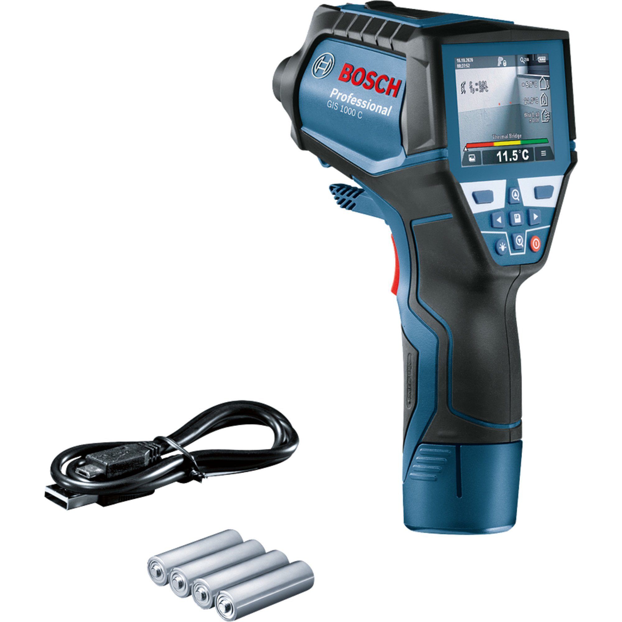 Bosch Professional Akku-Multifunktionswerkzeug Bosch Professional Thermodetektor GIS 1000 C, Karton