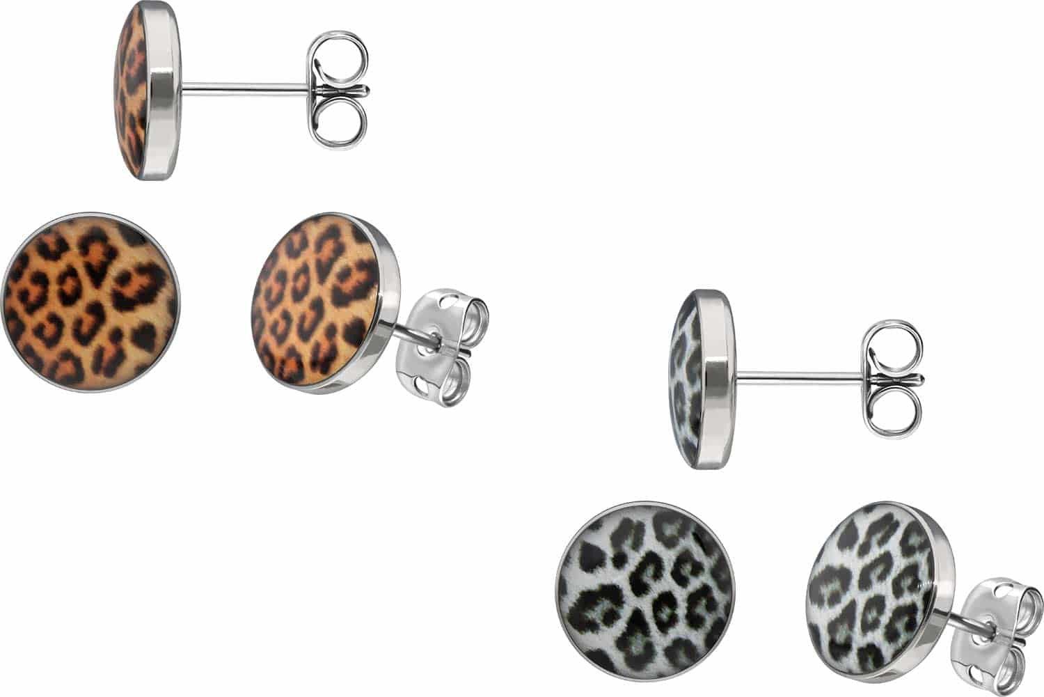 FILANGO Paar Ohrstecker Titan Ohrstecker LEOPARD (Ohrstecker, 1-tlg) günstig online kaufen