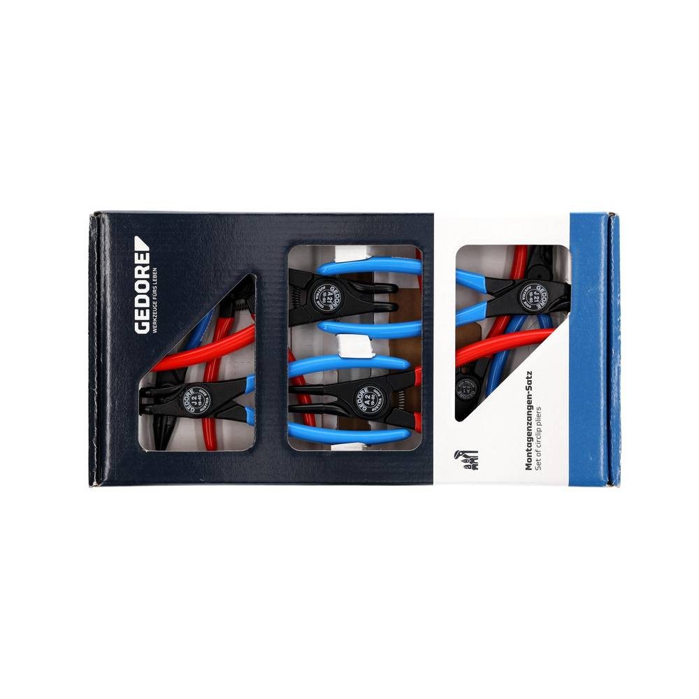 Gedore Sicherungsringzange Montagezangen-Satz 8tlg 6700490
