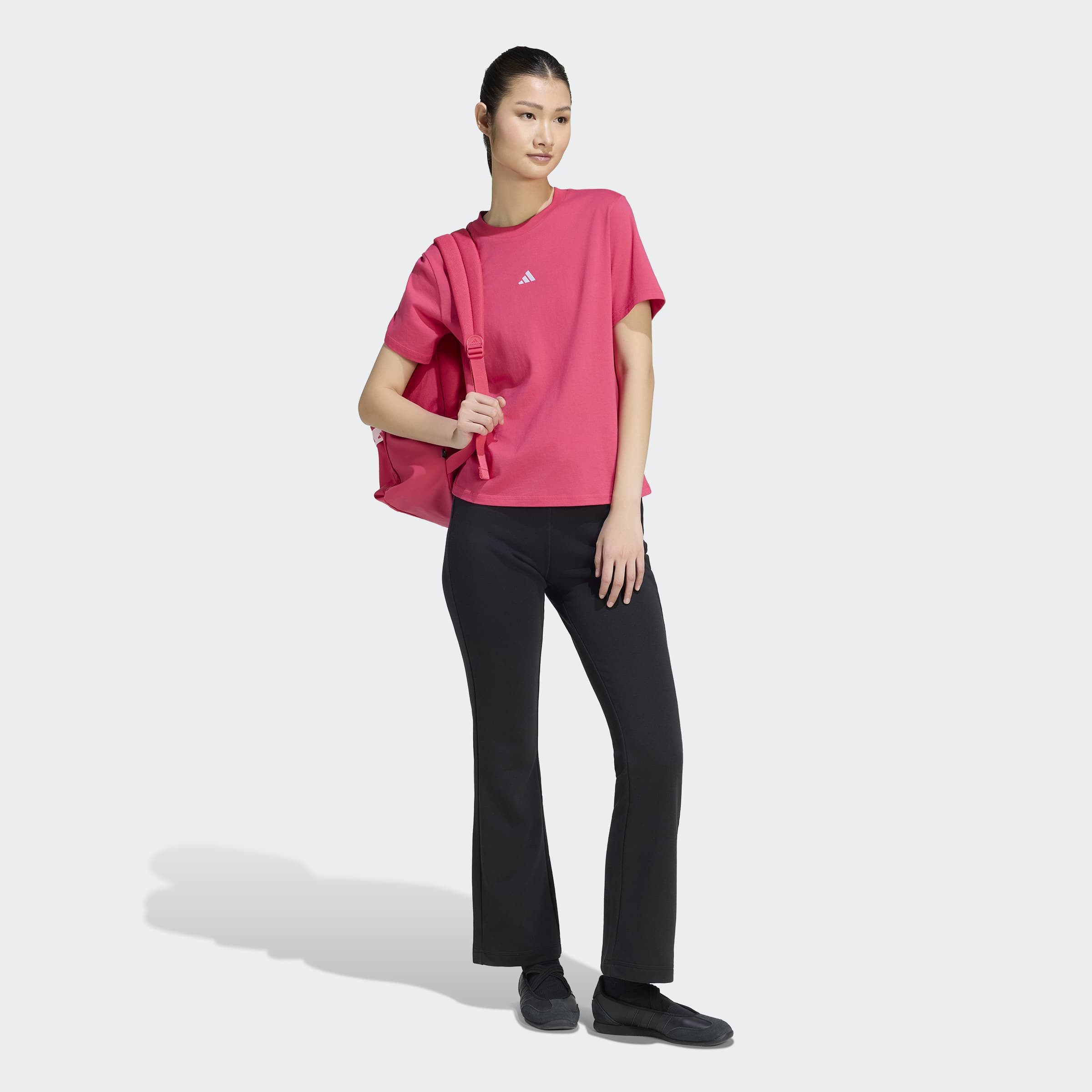 adidas Sportswear T-Shirt ESSENTIALS BAUMWOLL-, KLEINES LOGO mit kleinem 3-Streifen Logo auf der Brust, ohne Verschluss – Bild 5 von 5