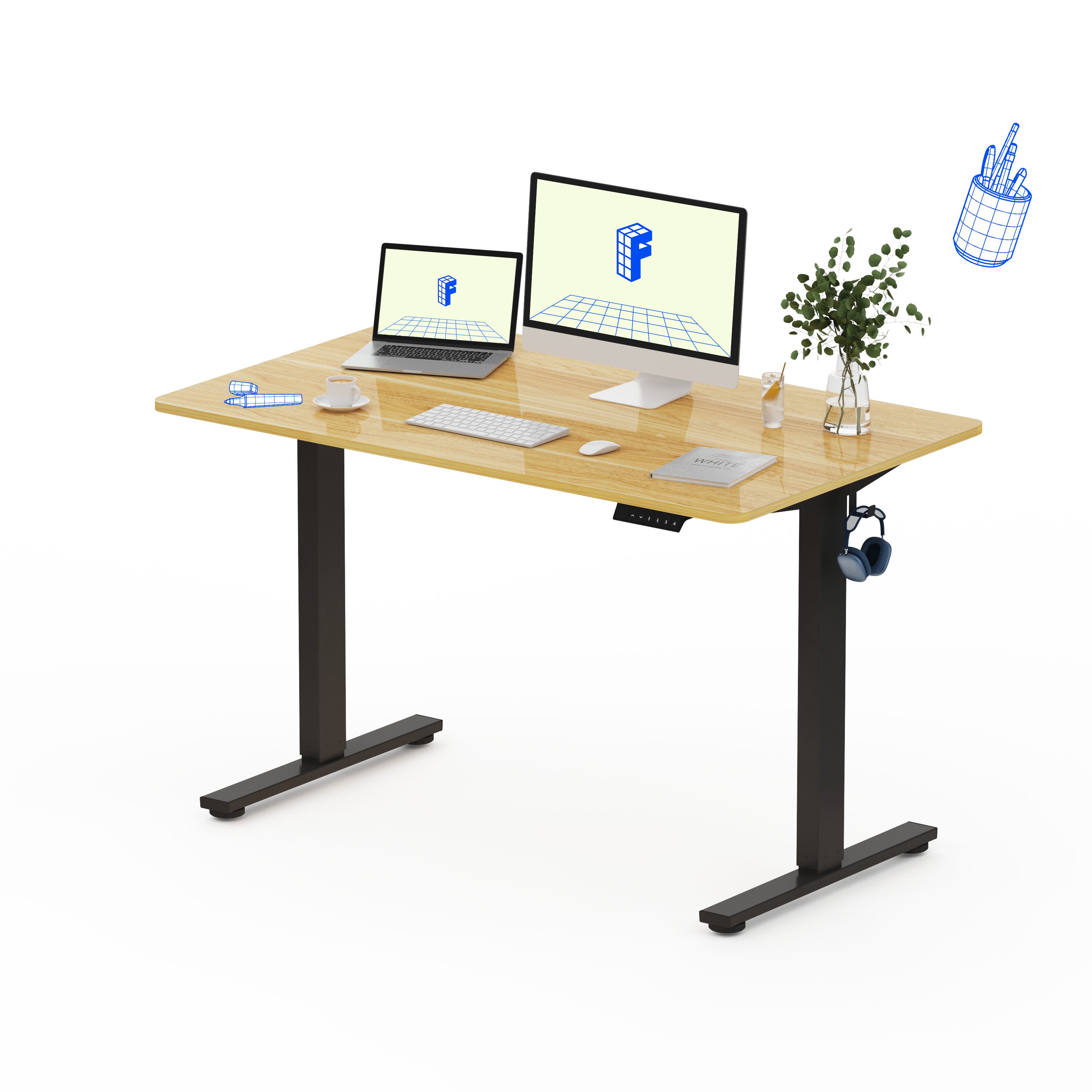 FLEXISPOT Schreibtisch Basic-Series Elektrisch höhenverstellbarer Schreibti günstig online kaufen