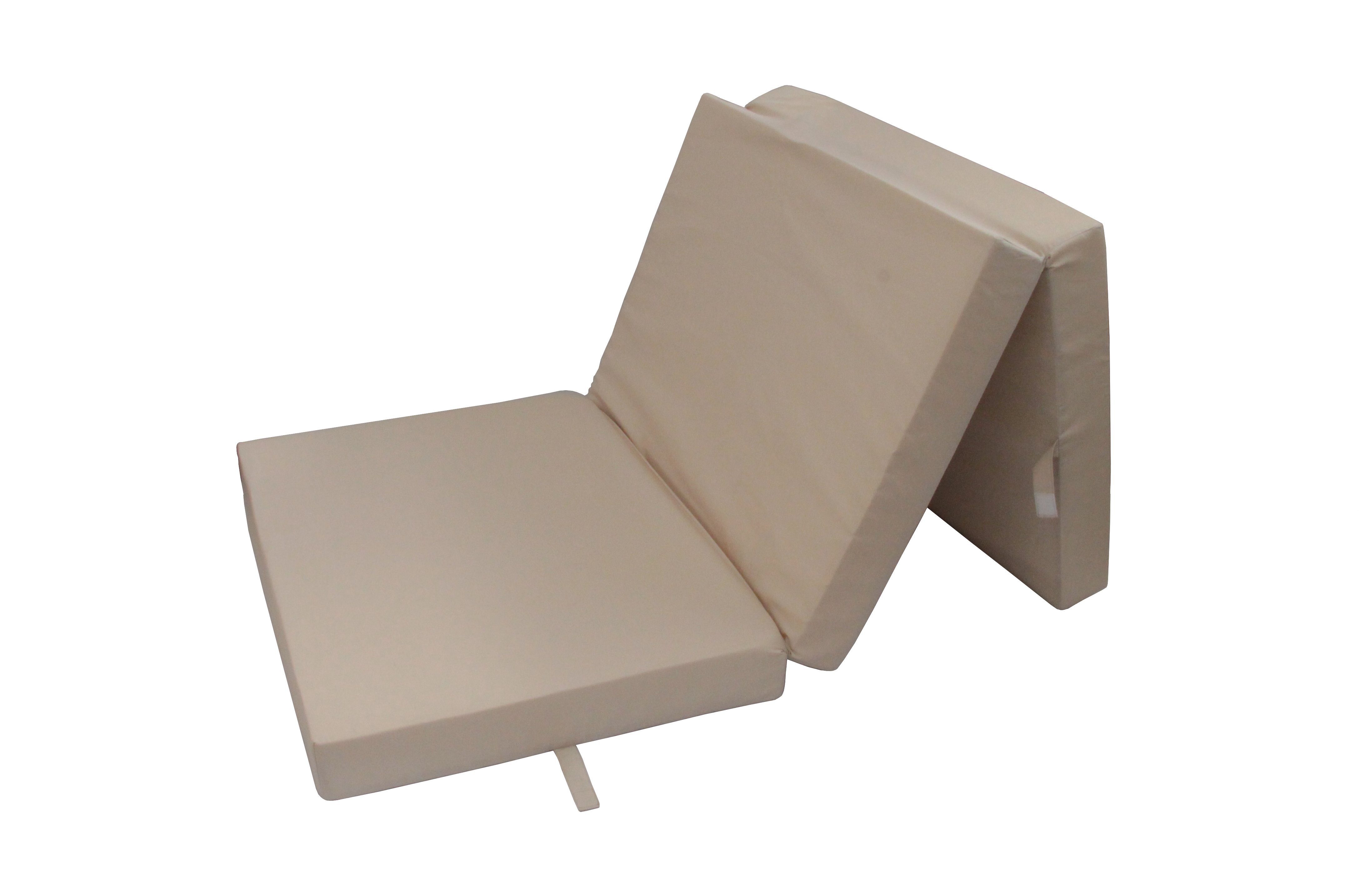 Klappmatratze Senior beige, 195x85 cm, Campingmatratze, Herlag