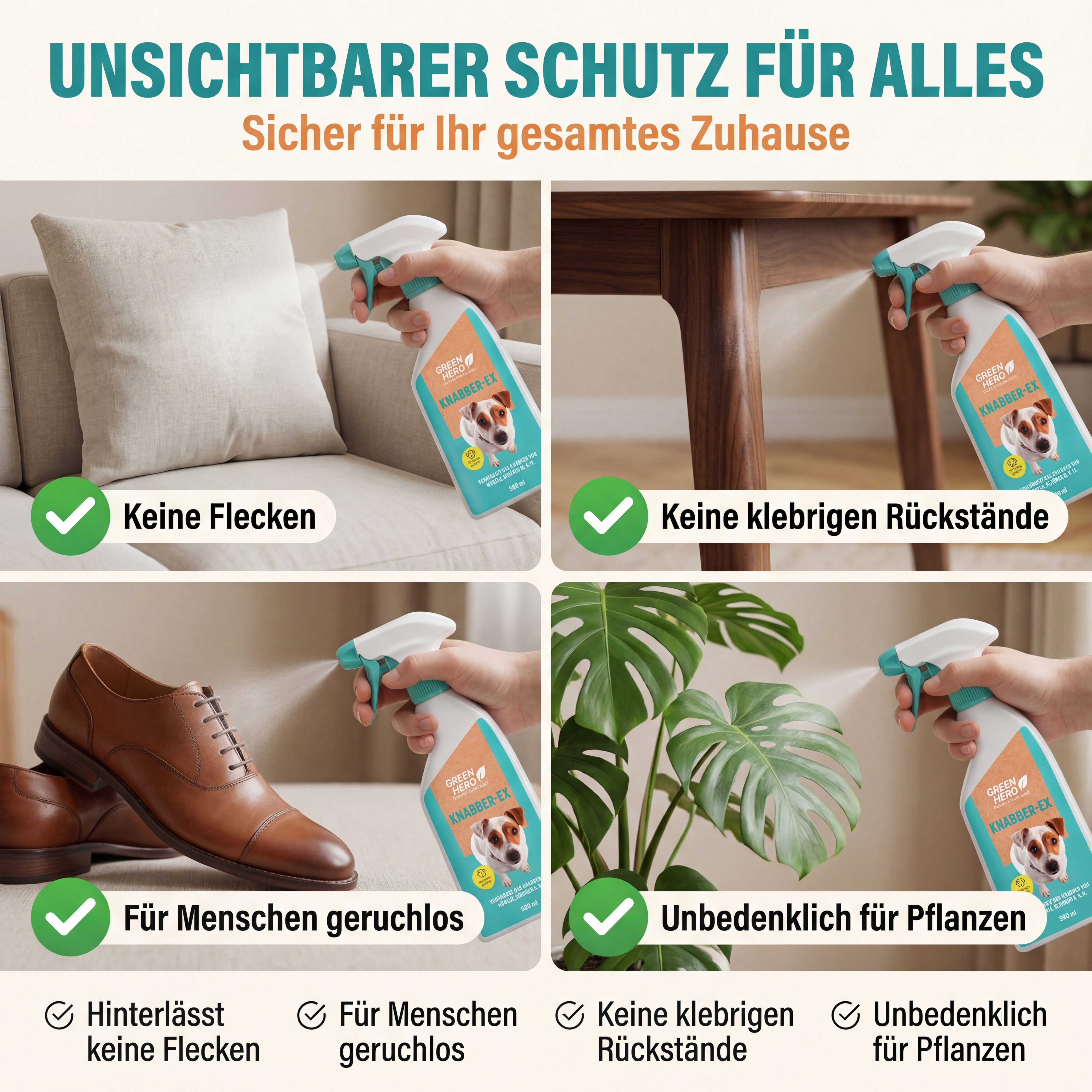 GreenHero Vergrämungsmittel Knabber-EX Knabberstopp für Hund & Katze, 500 ml – Bild 4 von 5