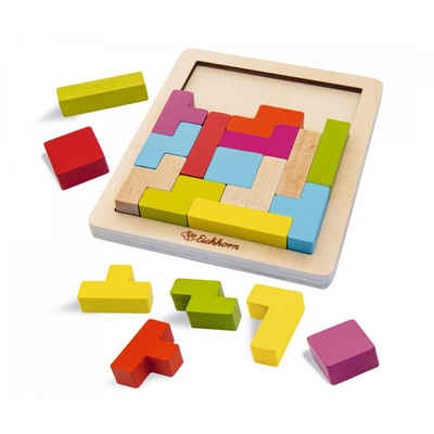 Eichhorn Holzbaukasten Formenlegespiel, (21 St), Geschicklichkeitsspiel, Holzspielzeug