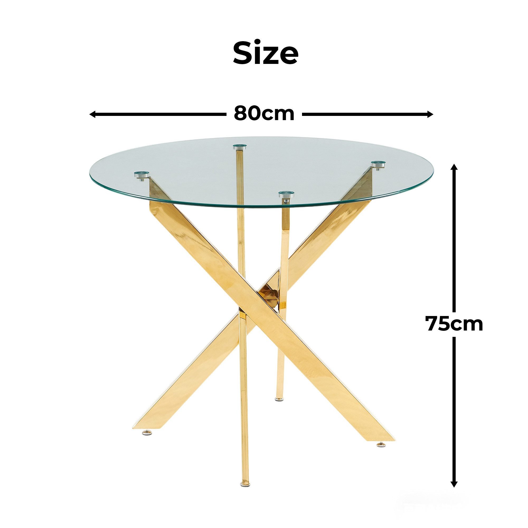 Celya Essgruppe Modernes Design 5-teiliges, (1 Tisch und 4 Stühle, Hochlehnen), Perfekt für Esszimmer, Schminktische oder als Akzent
