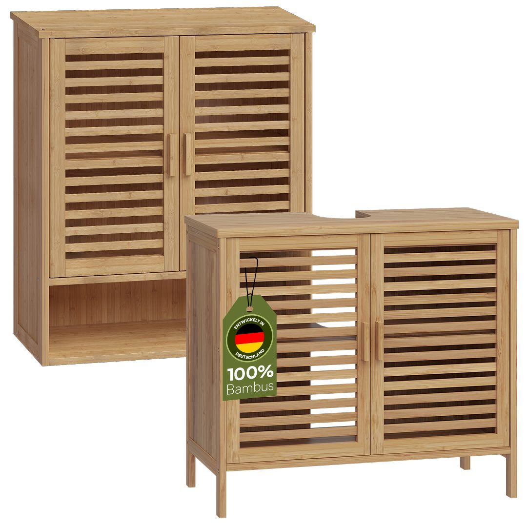 Bellamio Badmöbel-Set Newa, (2er-Set, 1x Waschbeckenunterschrank, 1x Hänges günstig online kaufen