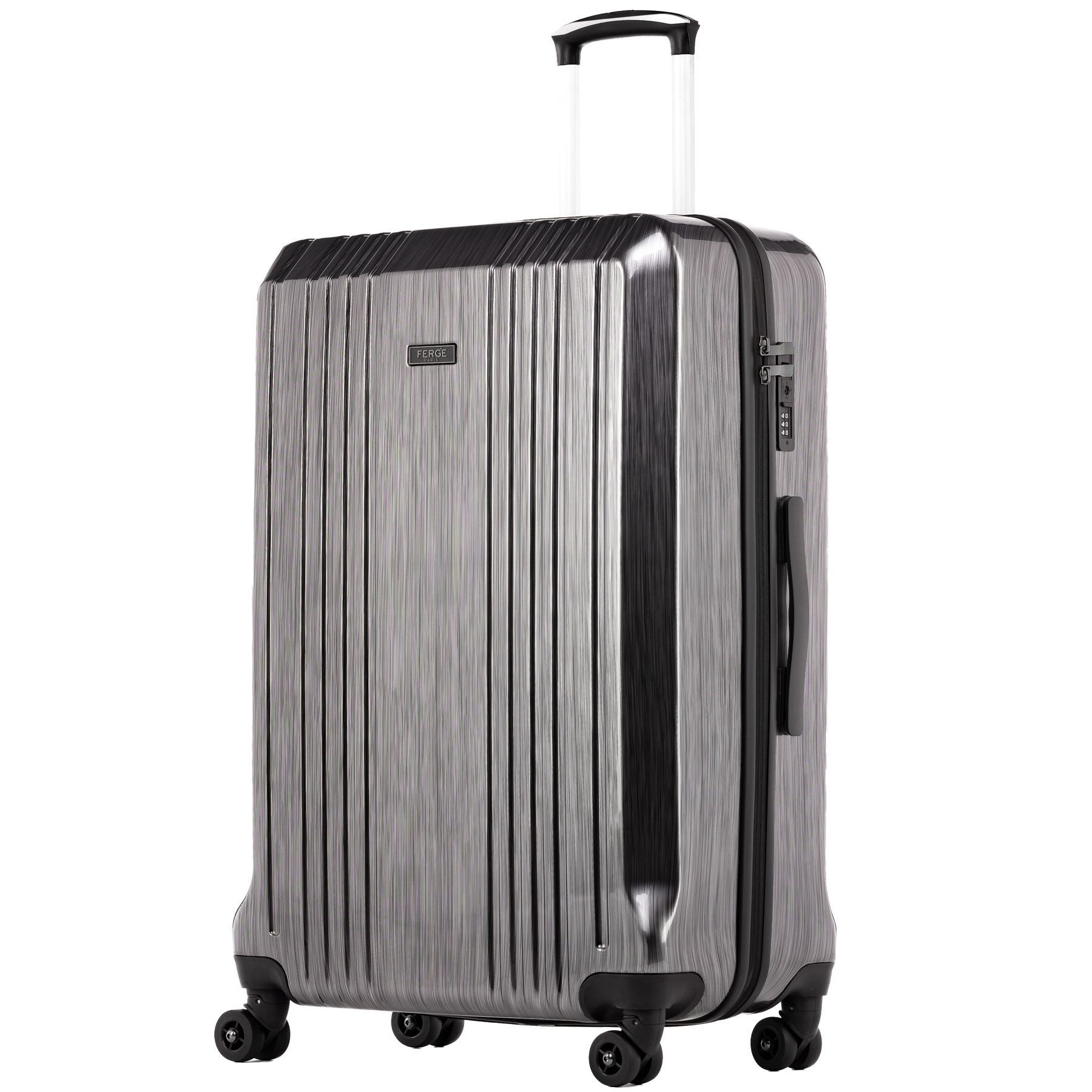 FERGÉ Koffer Hartschale Koffer XL groß CANNES TSA-Schoß, Trolley groß 75 cm, Premium Reisekoffer 4 Doppelrollen TSA-Schloss