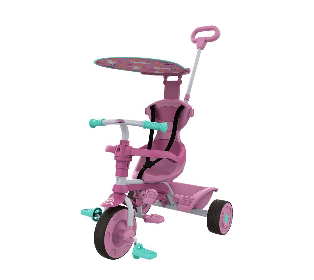 TP Toys Dreirad Einhorn 4 in 1, Ab 10 M., Max. Benutzergewicht 23 KG, LxBxH 85x48x101cm