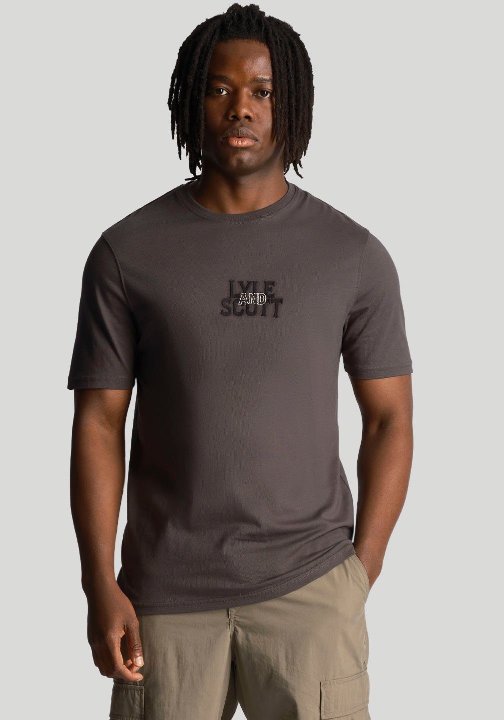 T-Shirt LS Lyle mit Scott Logostickerei &