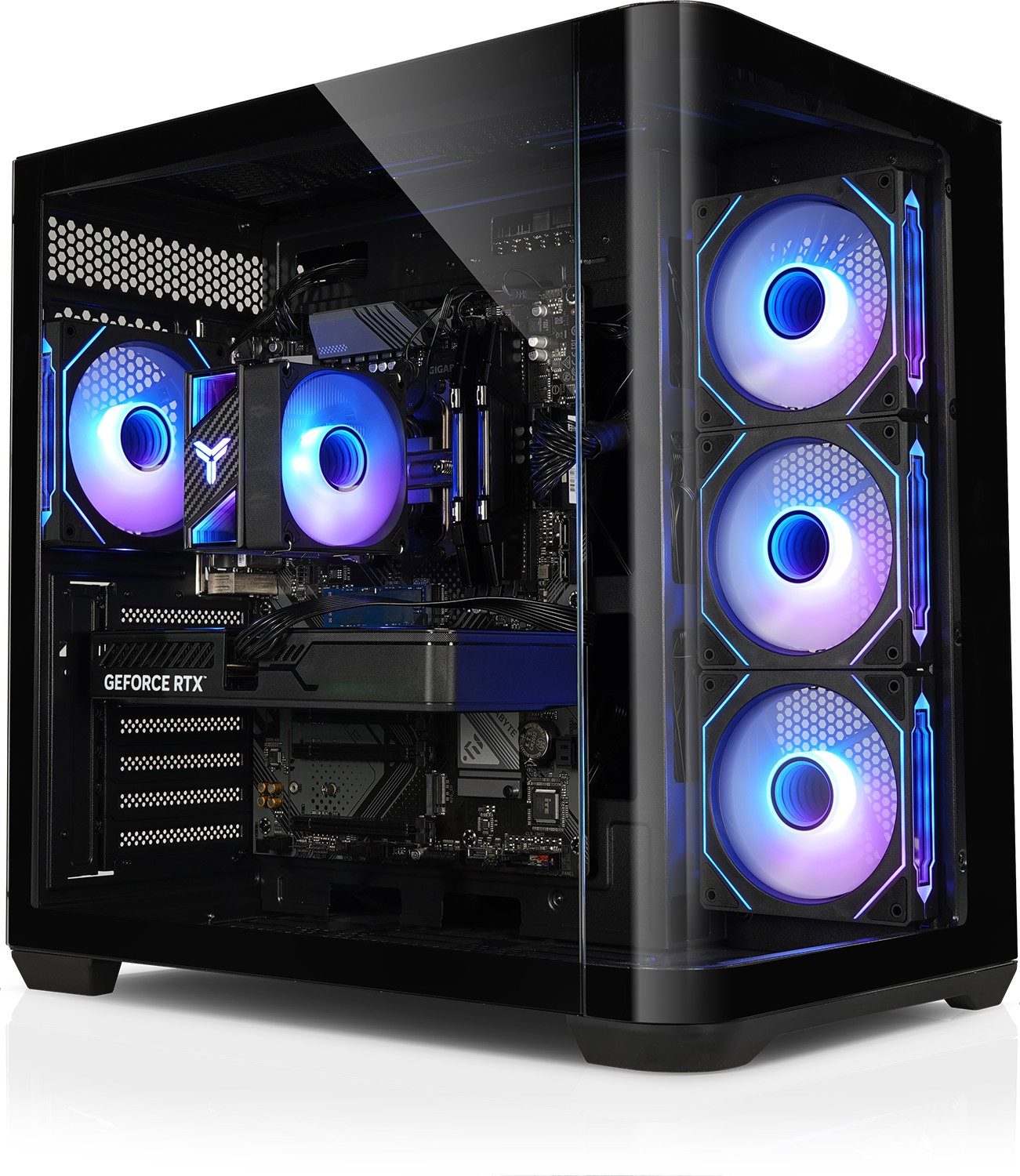 Kiebel Curve Gaming-PC (AMD Ryzen 5 AMD Ryzen 5 5500, RTX 5060, 16 GB RAM, 1000 GB SSD, Luftkühlung, ARGB-Beleuchtung)