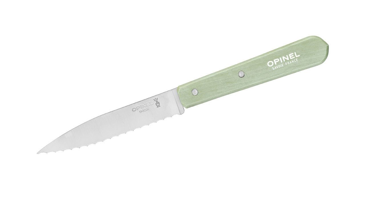 Opinel Gemüsemesser Opinel Küchenmesser No 113, rostfrei, Buche, Opinel Küchenmesser No 113, Klinge mit Wellenschliff