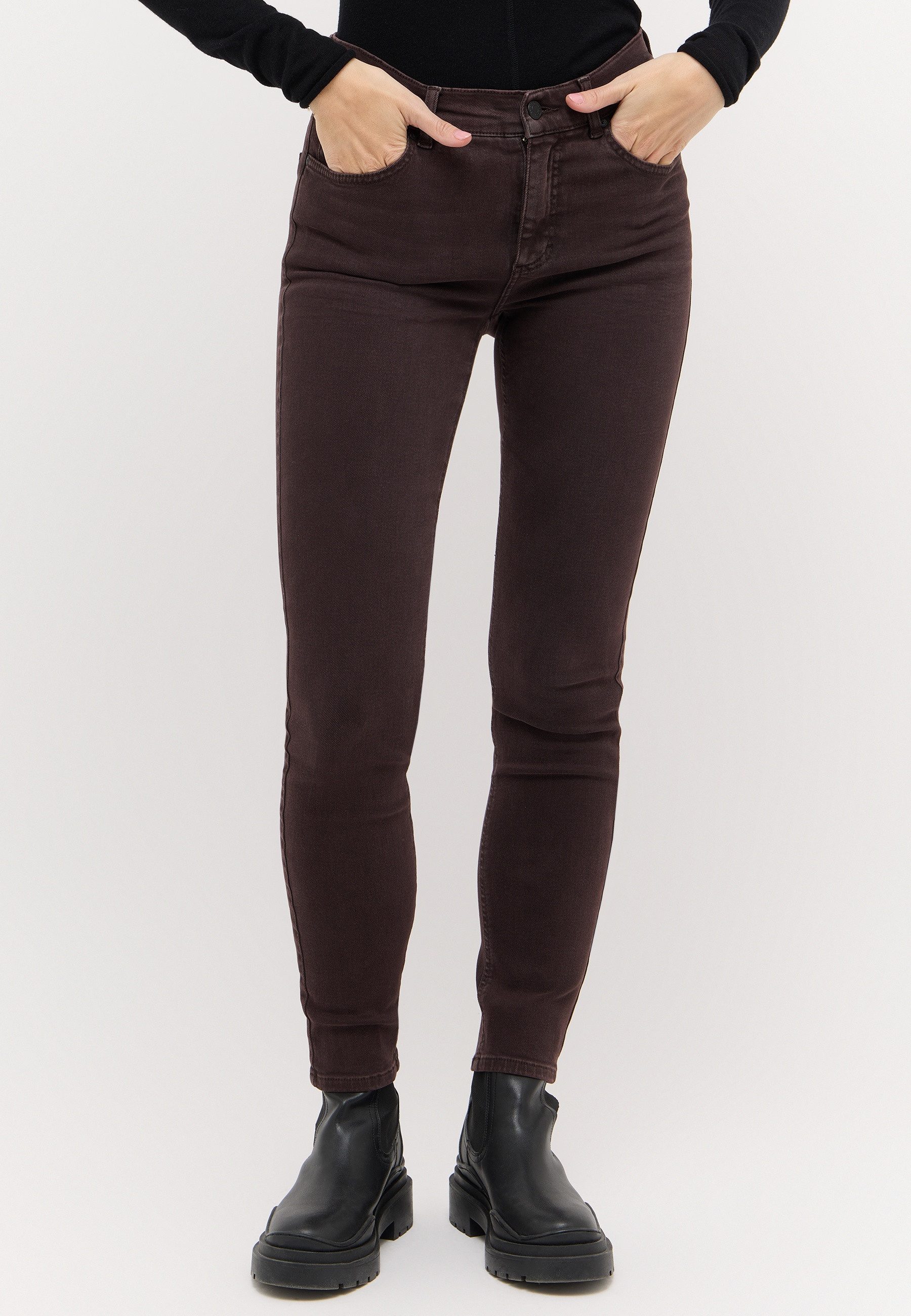 ANGELS Slim-fit-Jeans SKINNY aus Baumwollmischung, mit Gürtelschlaufen